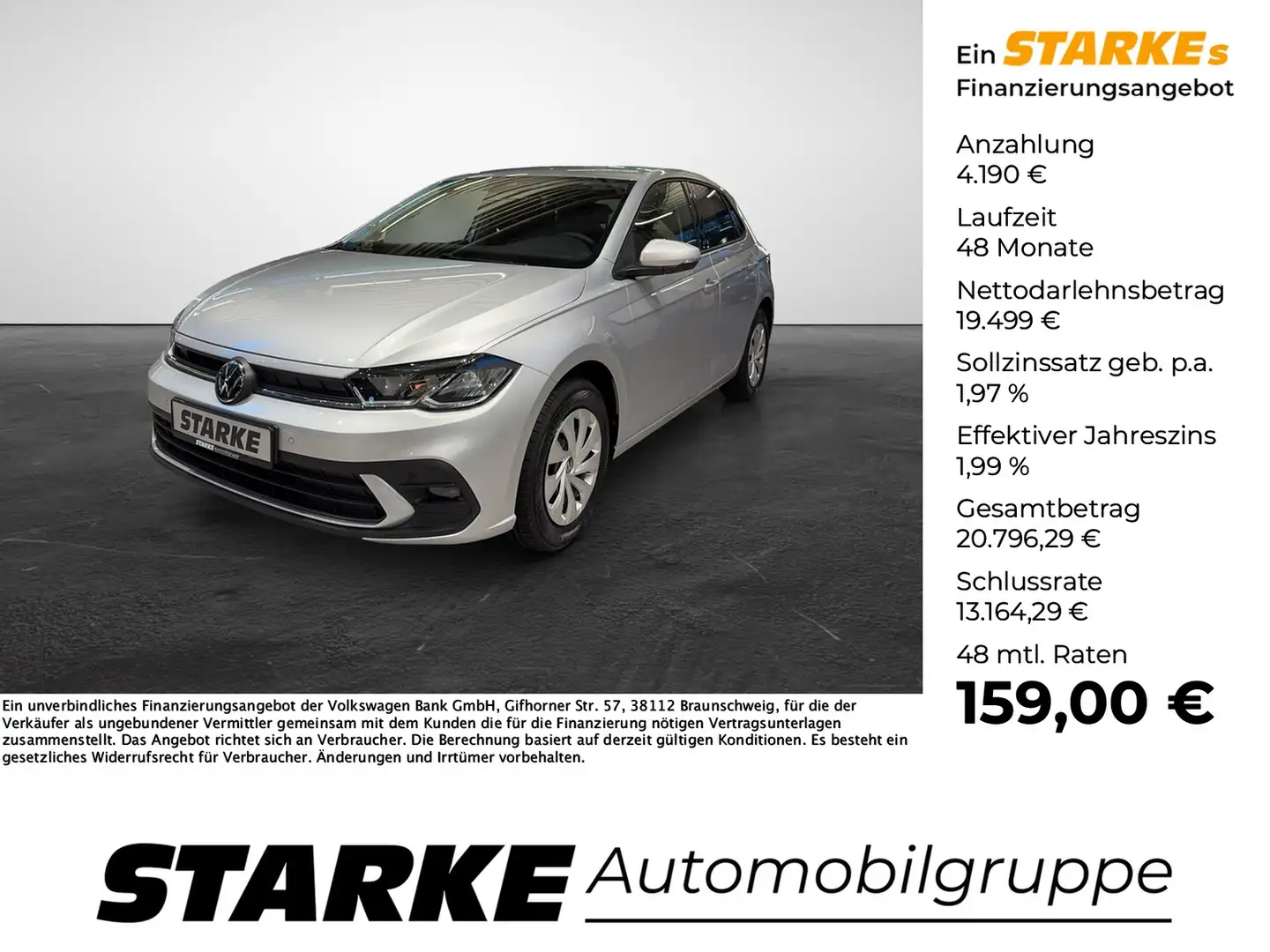 Volkswagen Polo 1.0 TSI Life Silber - 1