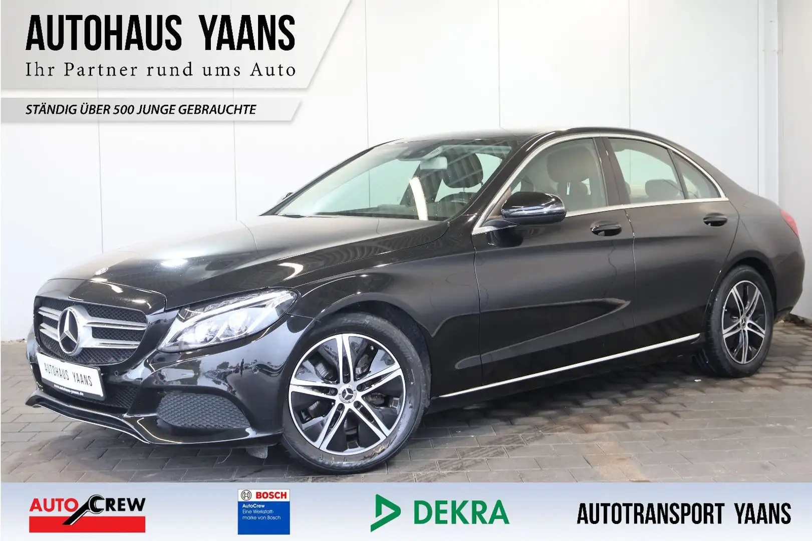 Mercedes-Benz C 220 d Aut. Avantgarde LED+TEMP+NAVI+LEDER+17" Schwarz - 1