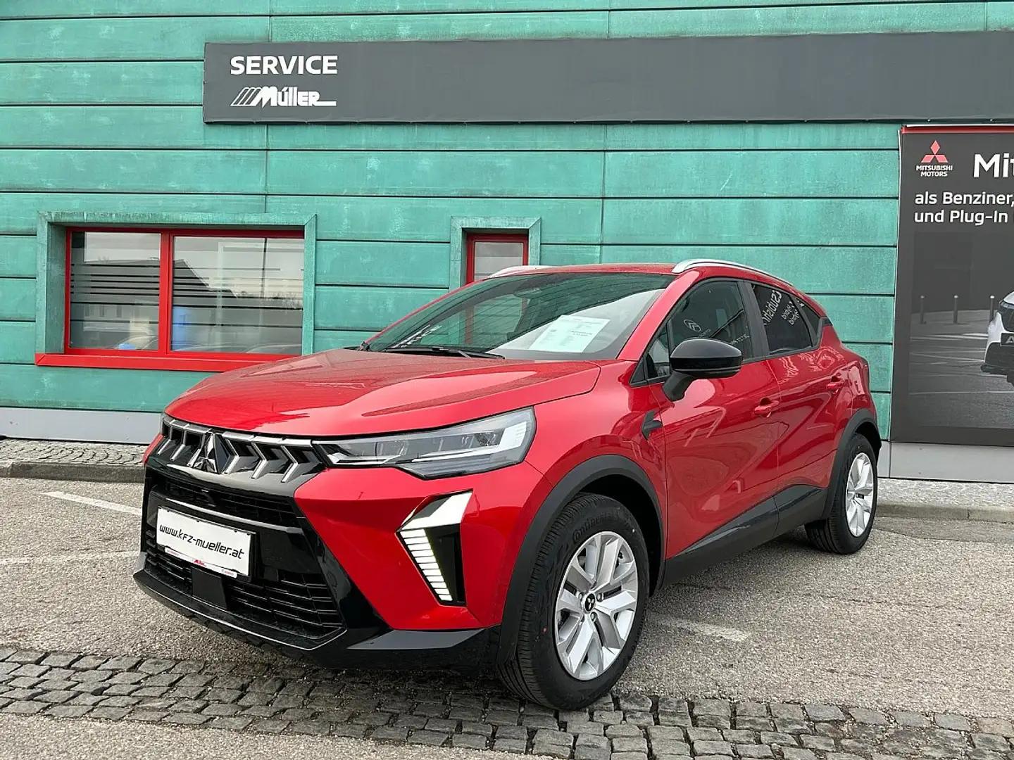 Mitsubishi ASX 1,0 MPI-T Invite YUKI mit Winterreifen Rot - 2