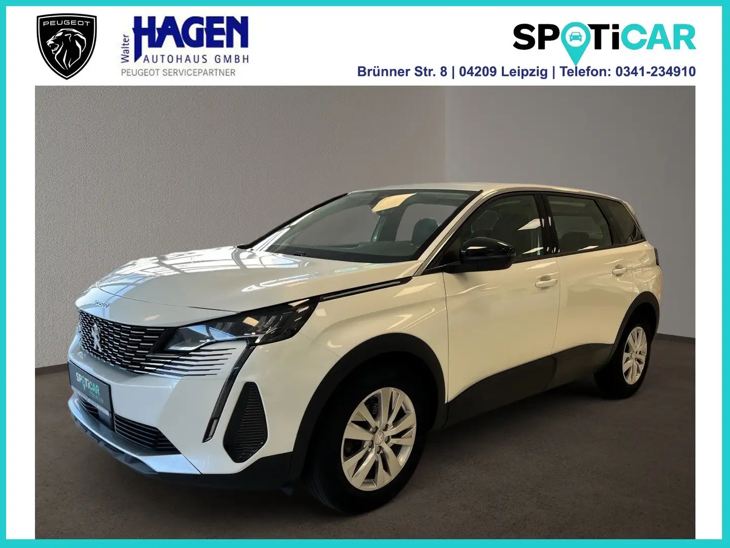Peugeot 5008 ActivePack 1.2 130 PT PDC/RFK/SHZ/LED/DAB/Klimauto Blanc - 1