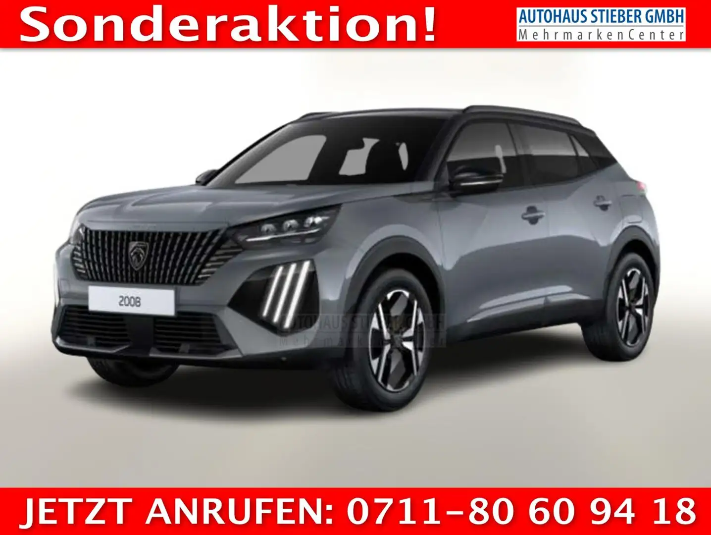 Peugeot 2008 MHEV 145 DSC6 GT Alcantara ACC 360° Nav 17Z 100... Grau - 1