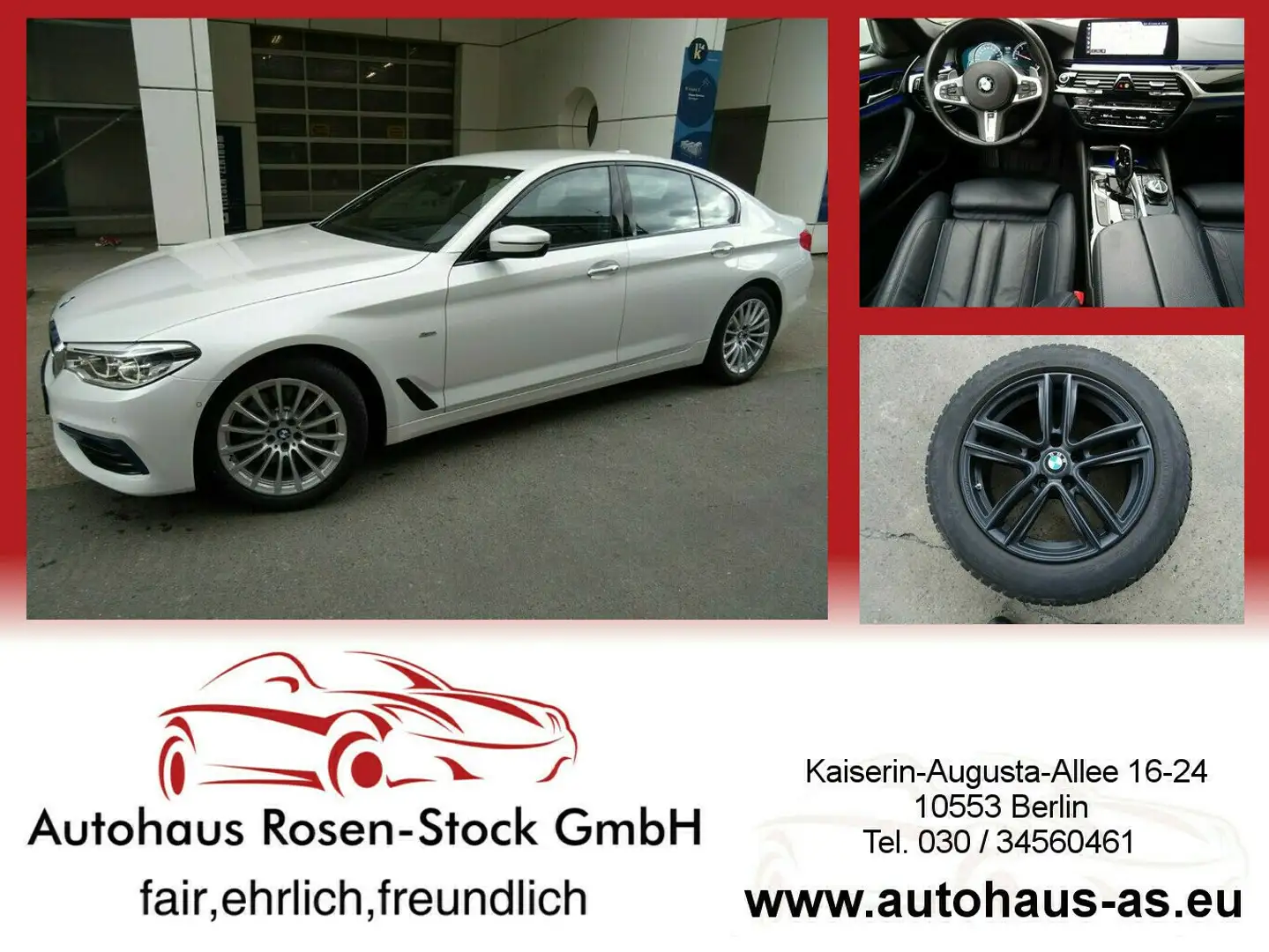 BMW 530 530i Sport,SAG,Leder,360°,ACC,Parken mit FB Beyaz - 1
