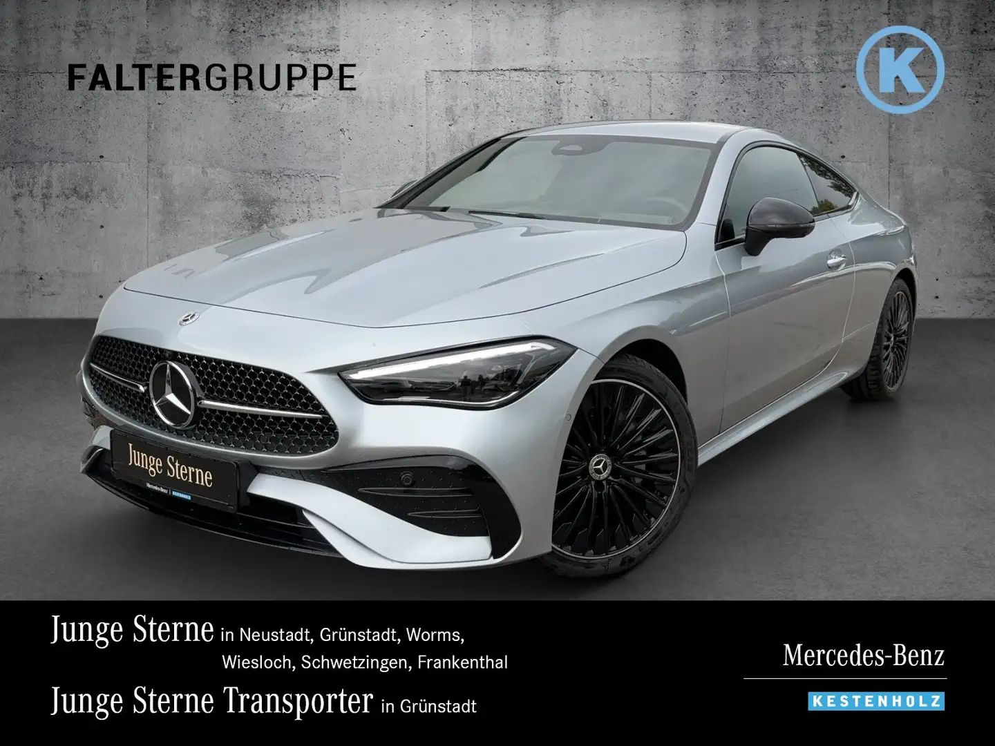 Mercedes-Benz CLE 200 CLE 200 AMG+NIGHT+DISTR+360°+MEMO+KEYL+LED+19" Plateado - 1