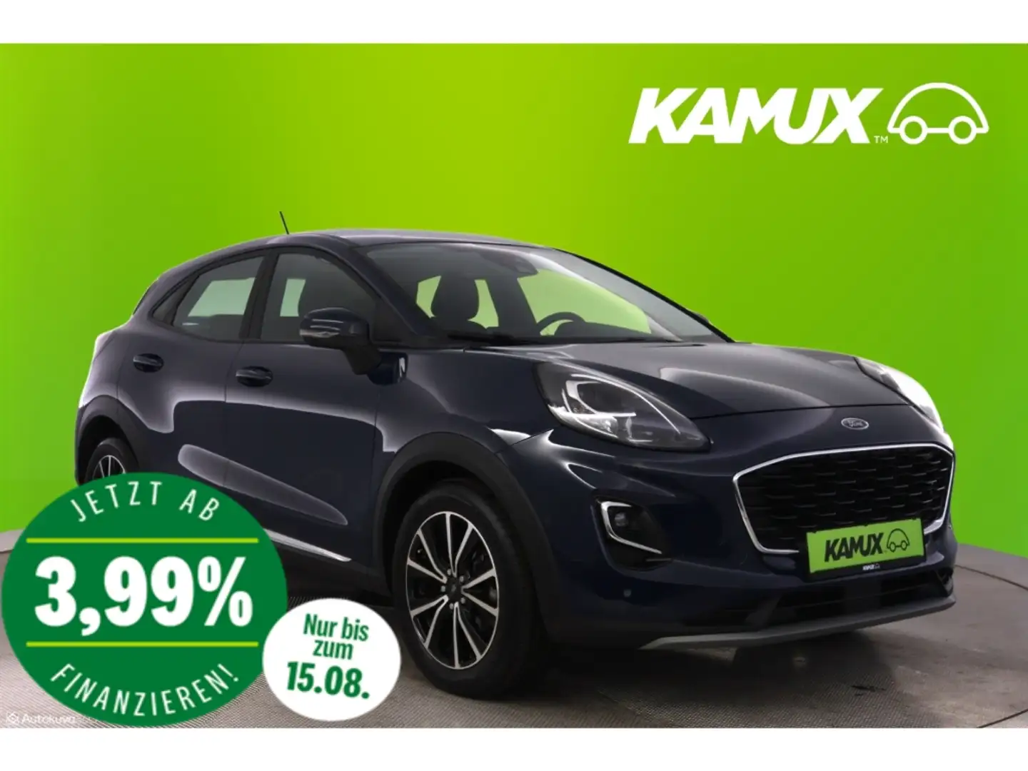 Ford Puma 1.5EB Titanium+LED+NAVI+KAMERA+PDC Bleu - 1
