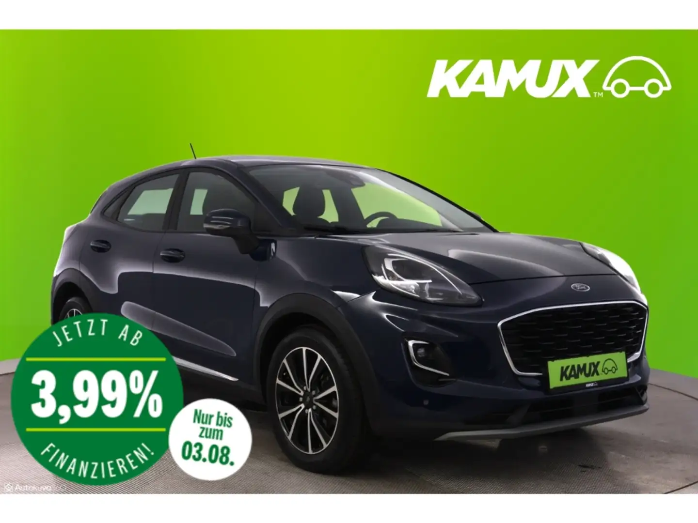 Ford Puma 1.5EB Titanium+LED+NAVI+KAMERA+PDC Blauw - 1