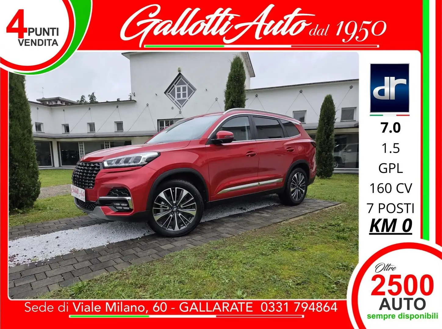 DR Automobiles DR7.0 1.5 Turbo DCT Bi-Fuel GPL 7POSTI-NESSUN OBBL. FIN. - 1