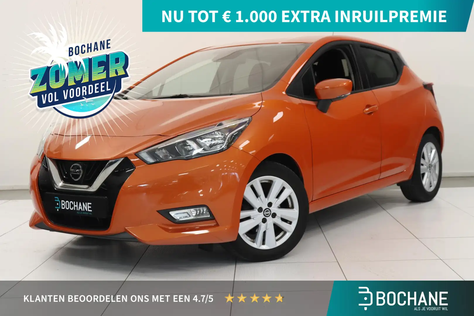 Nissan Micra 1.0 IG-T N-Connecta | Airco | Cruise control | Blu Oranje - 1
