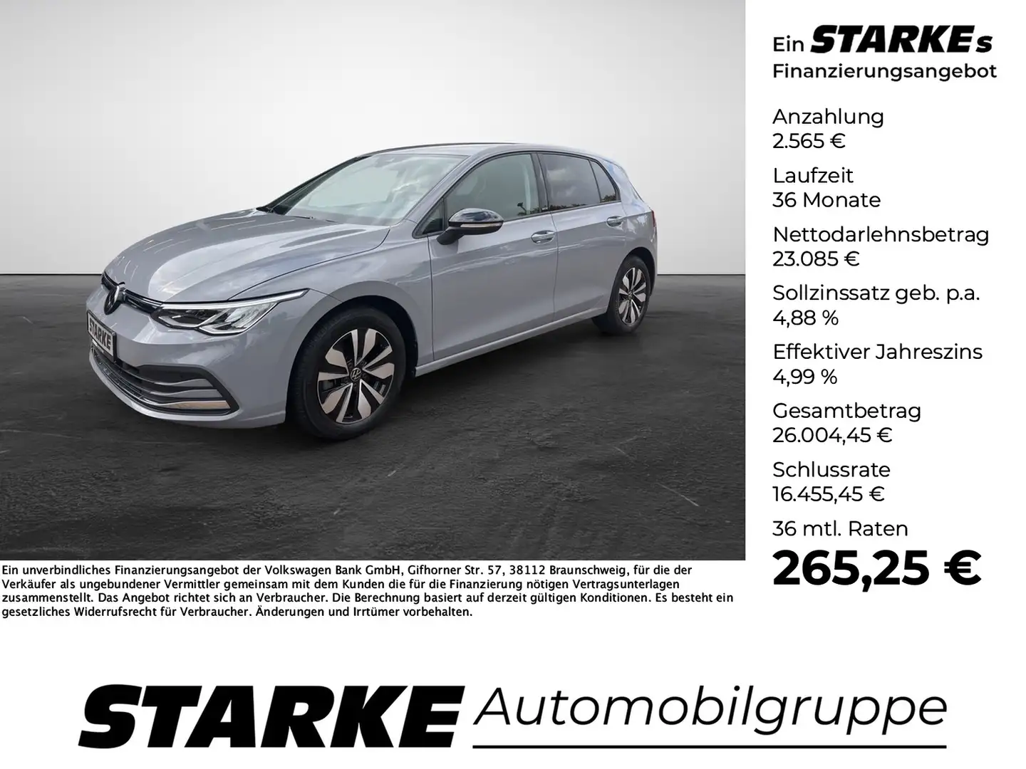 Volkswagen Golf 8 2.0 TDI DSG Move Gris - 1