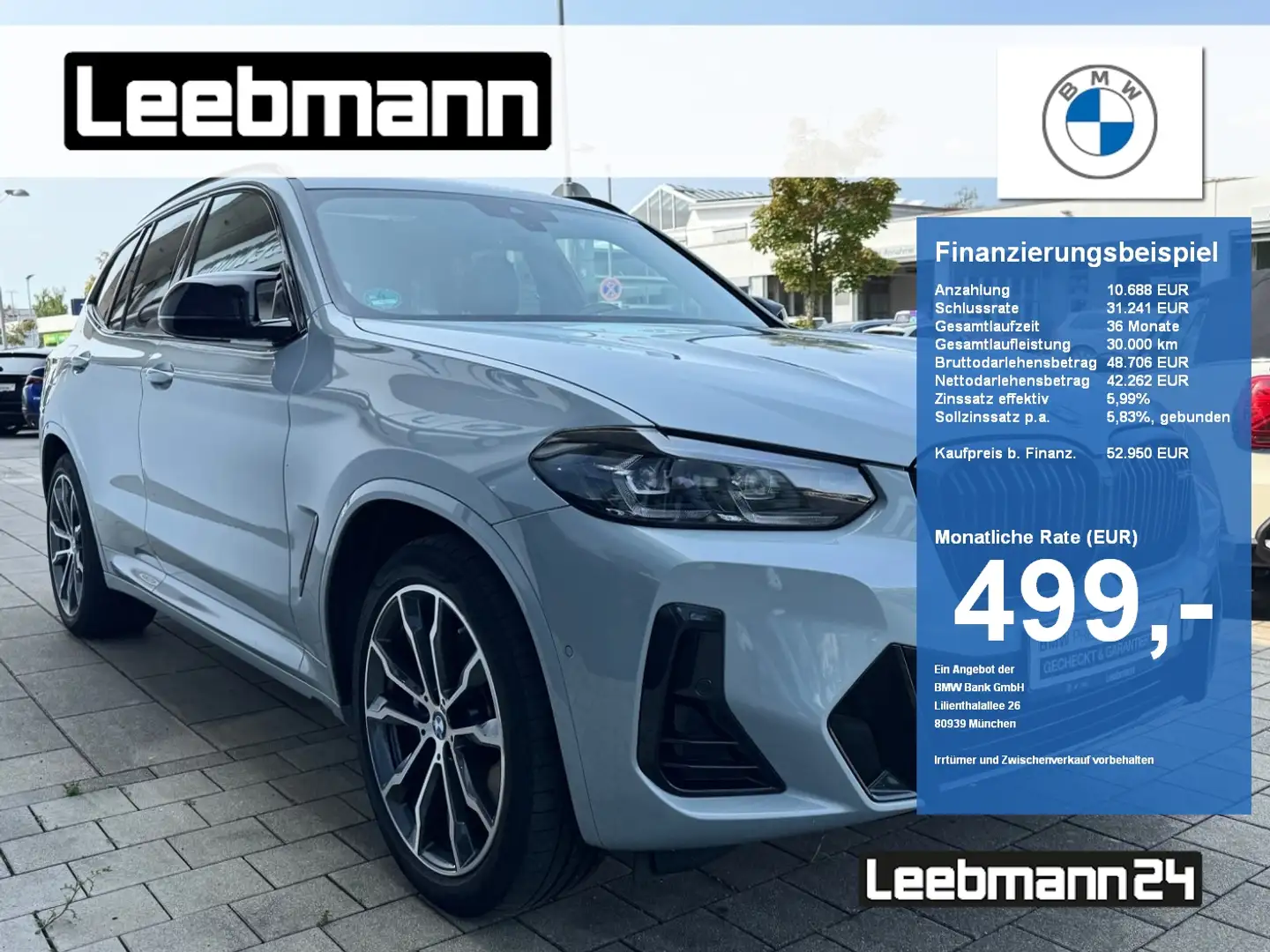 BMW X3 M 40i AHK/StHz/GSD/HK-HiFi/RFK 2 JAHRE GARANTIE Gris - 1