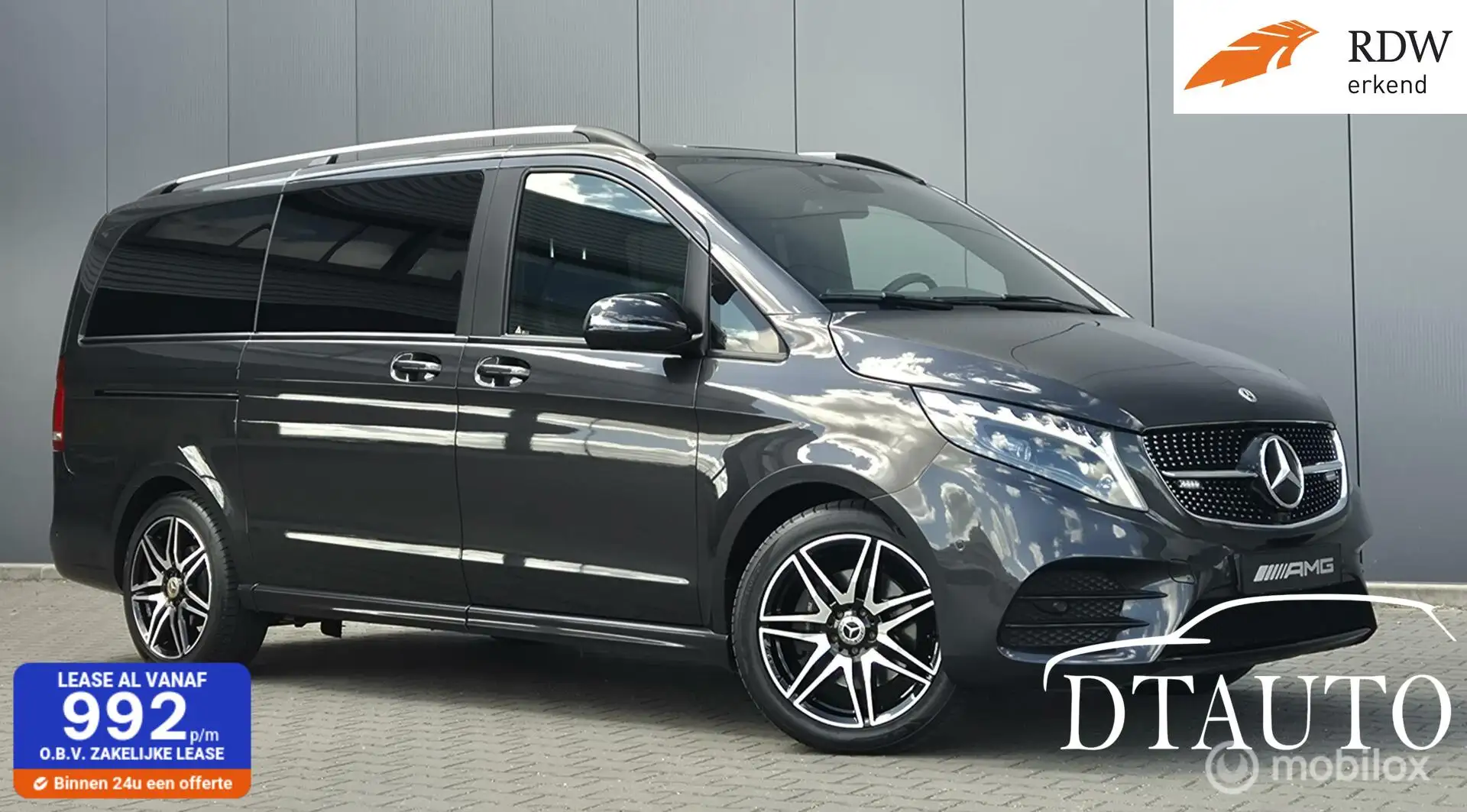 Mercedes-Benz V 300 300d AMG Lucht Burm Dist Stoel Koel/V Enz! Grijs - 1