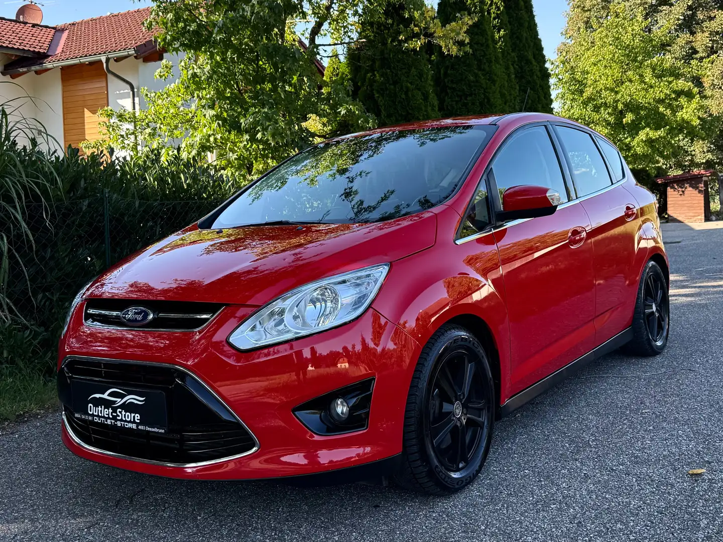 Ford C-Max Titanium Aut.*R-Kamera*Winter-Paket*Nur 106.000KM* Rouge - 1