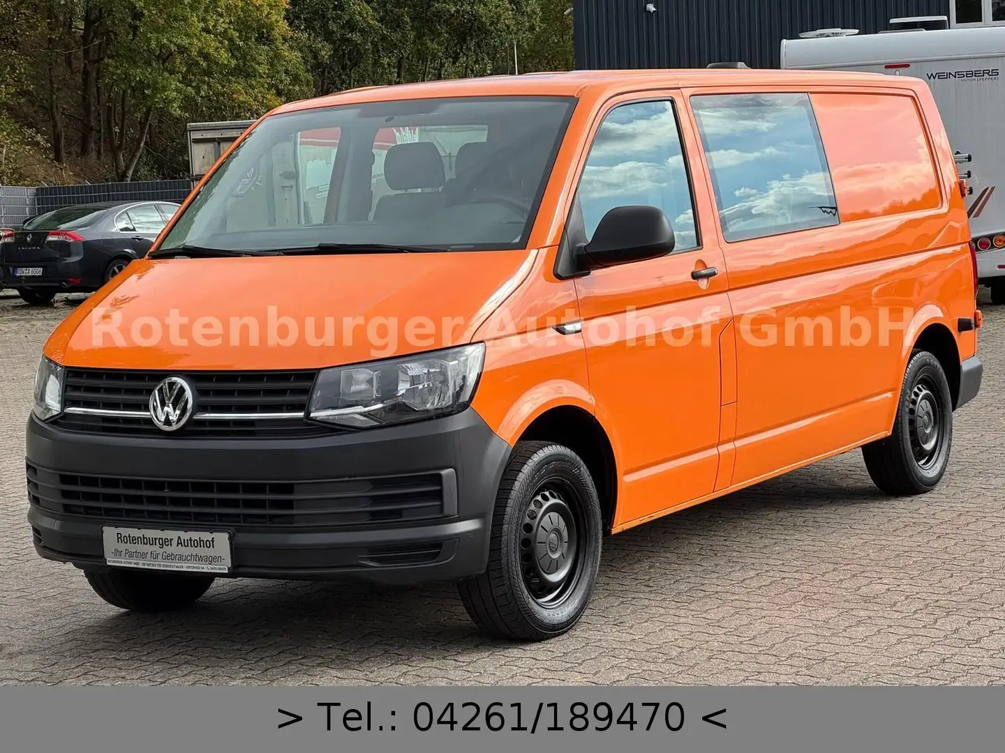 Volkswagen T6 Transporter T6 TRANSPORTER*2.0 TDI*KASTEN*LANG*MIXTO*6-SITZE Orange - 2