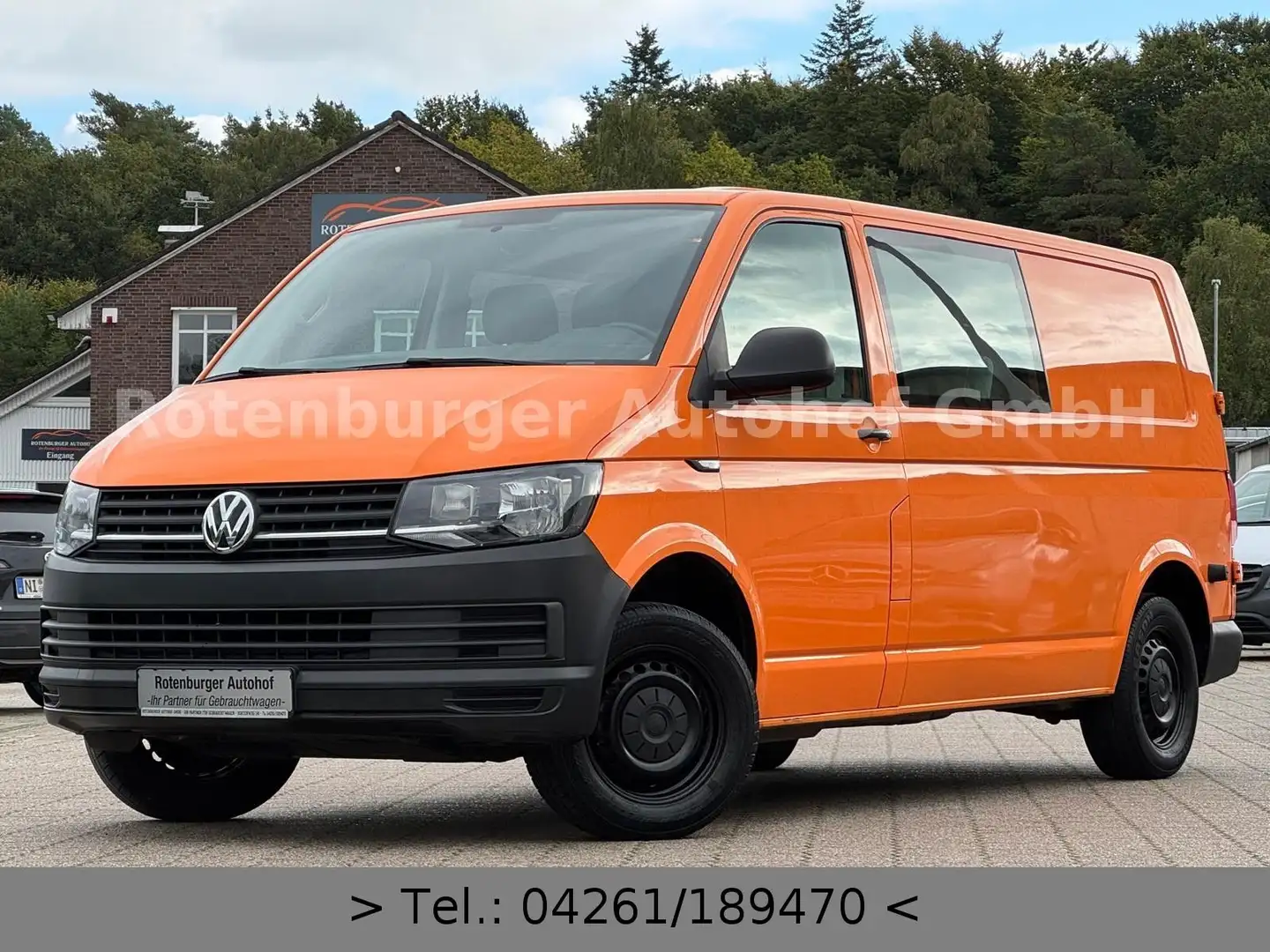 Volkswagen T6 Transporter T6 TRANSPORTER*2.0 TDI*KASTEN*LANG*MIXTO*6-SITZE Orange - 1