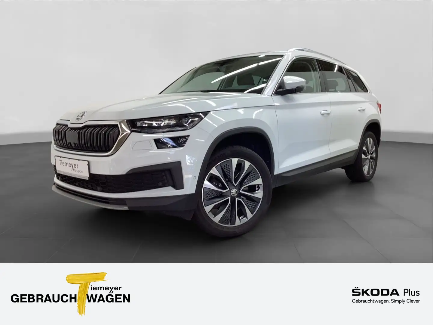 Skoda Kodiaq 2.0 TDI 4x4 AMBITION LM19 AHK STANDHZG Weiß - 1