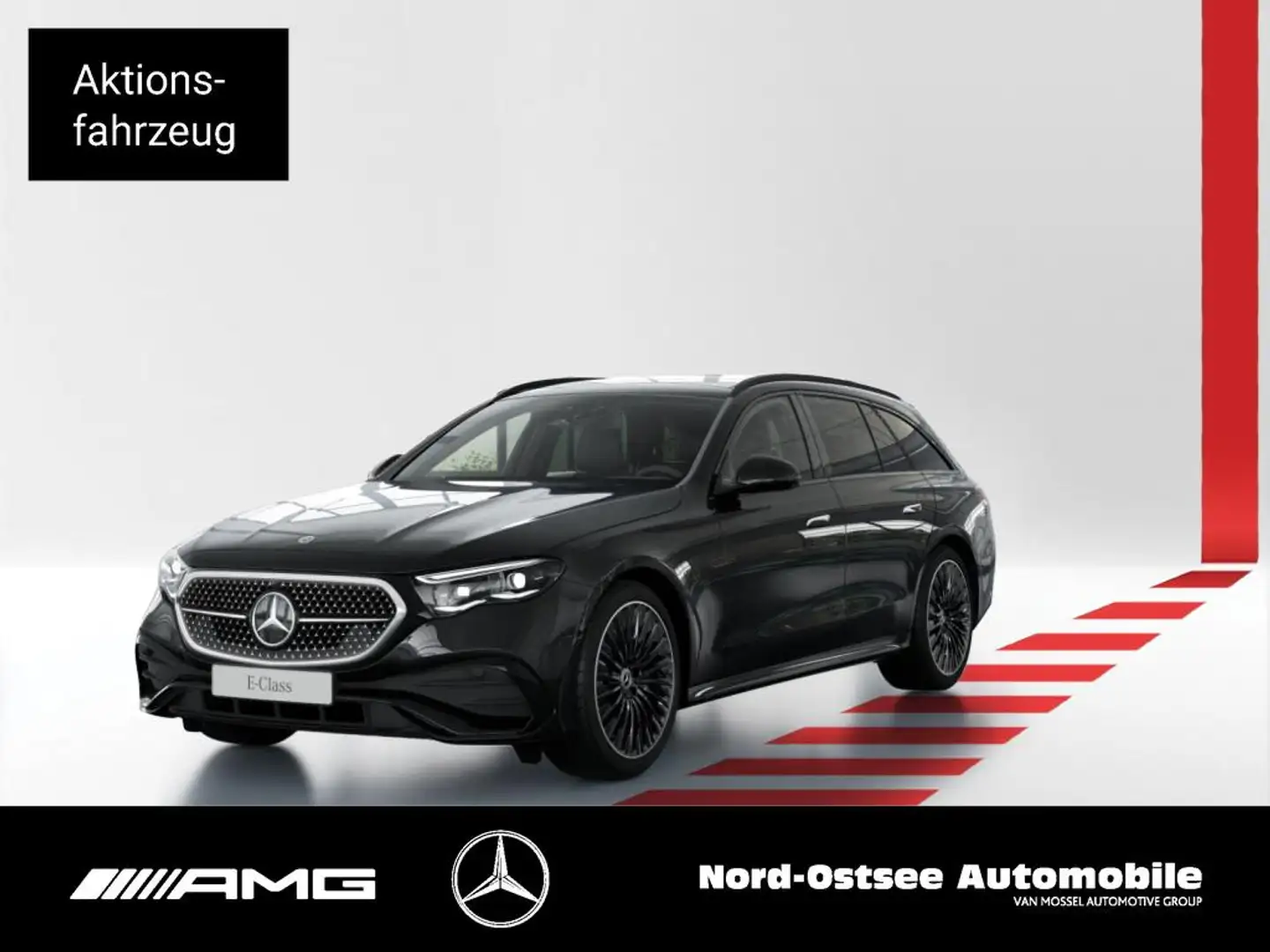 Mercedes-Benz E 300 de T  AMG NIGHT PANO AHK 4D-SOUND 20-ZOLL Schwarz - 1