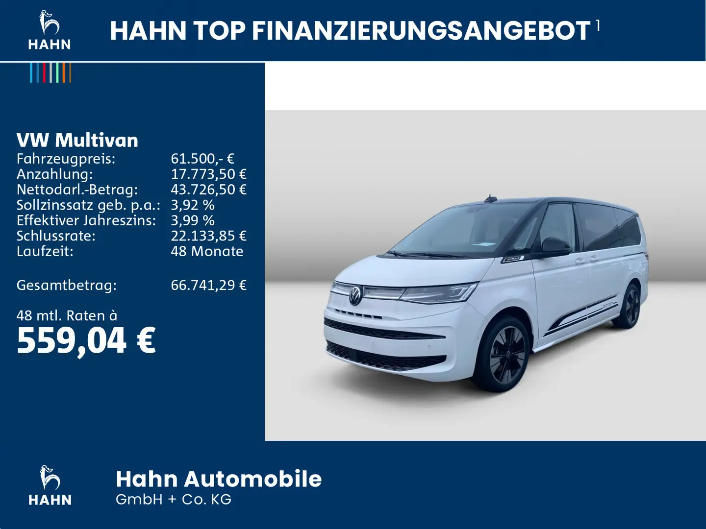 Volkswagen T7 Multivan T7 Multivan Edition lang Panoramadach Digitalcoc Weiß - 2