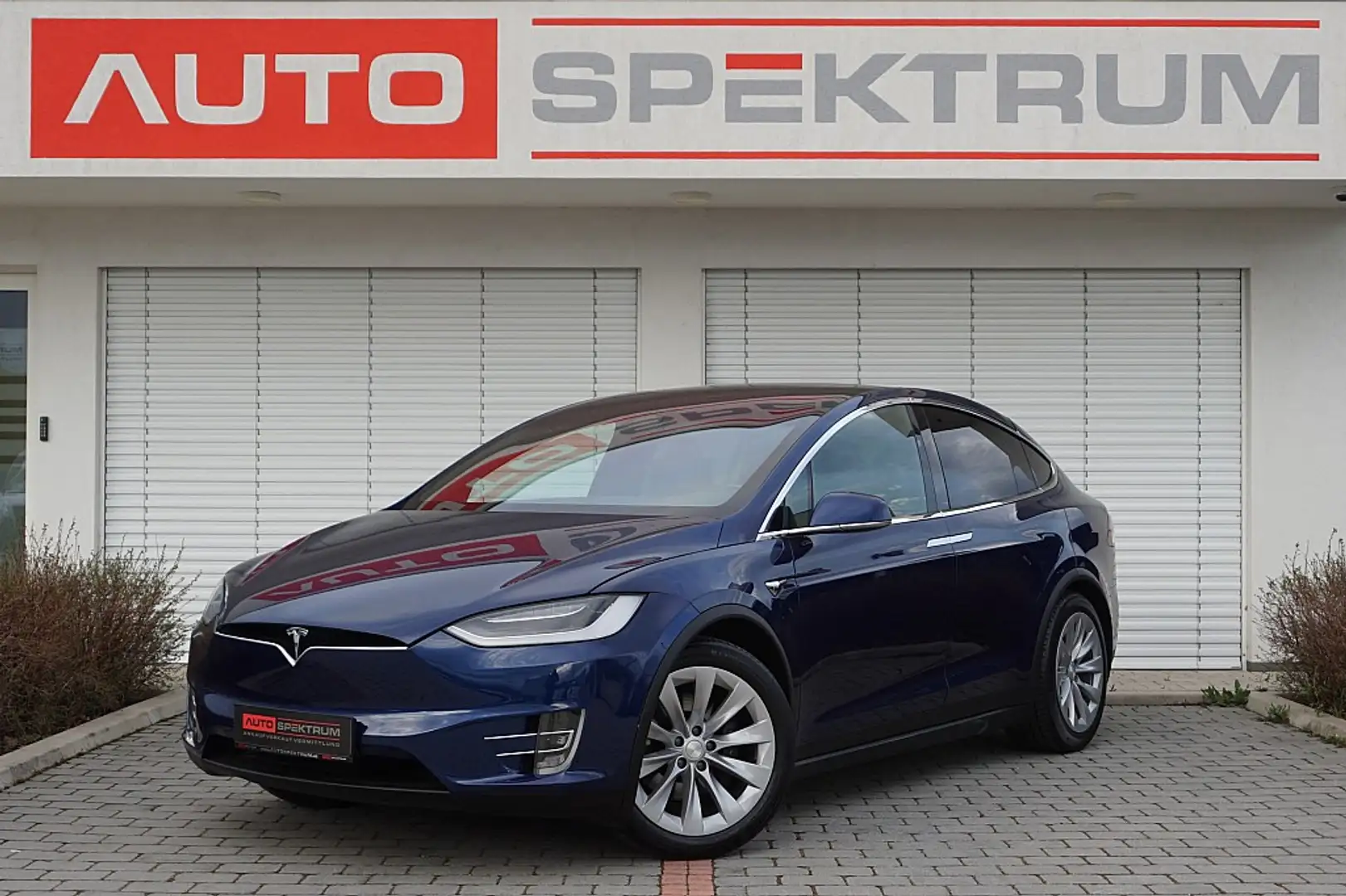 Tesla Model X Maximale Reichweite | € 562 mtl | 7 Sitzer | An... Blauw - 1