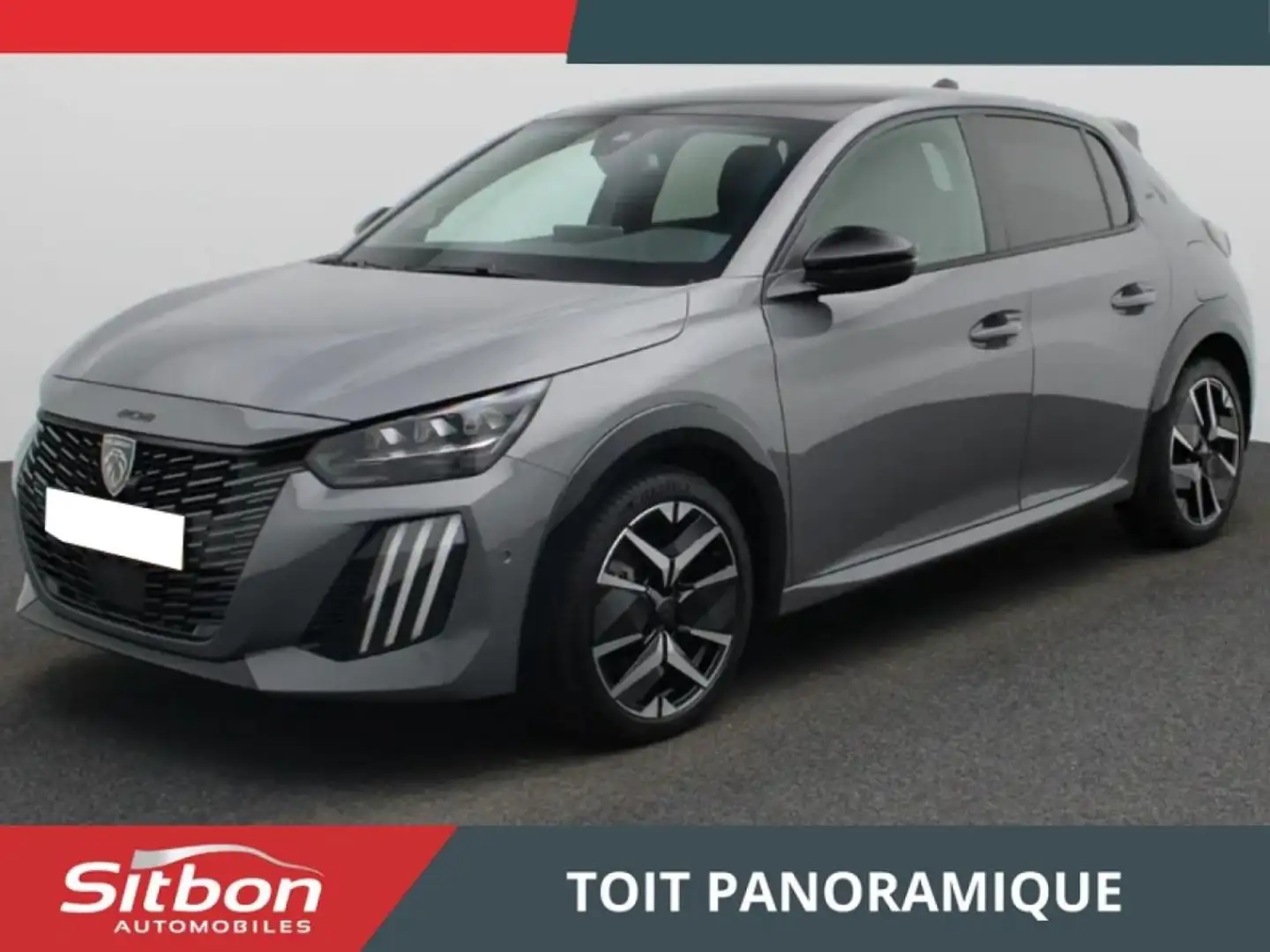 Peugeot 208 1.2i Hybrid 136 e-DCS6 GT CHAINE TOIT PANORAMIQUE CAMERA AVANT ET ARRIERE Gris - 1