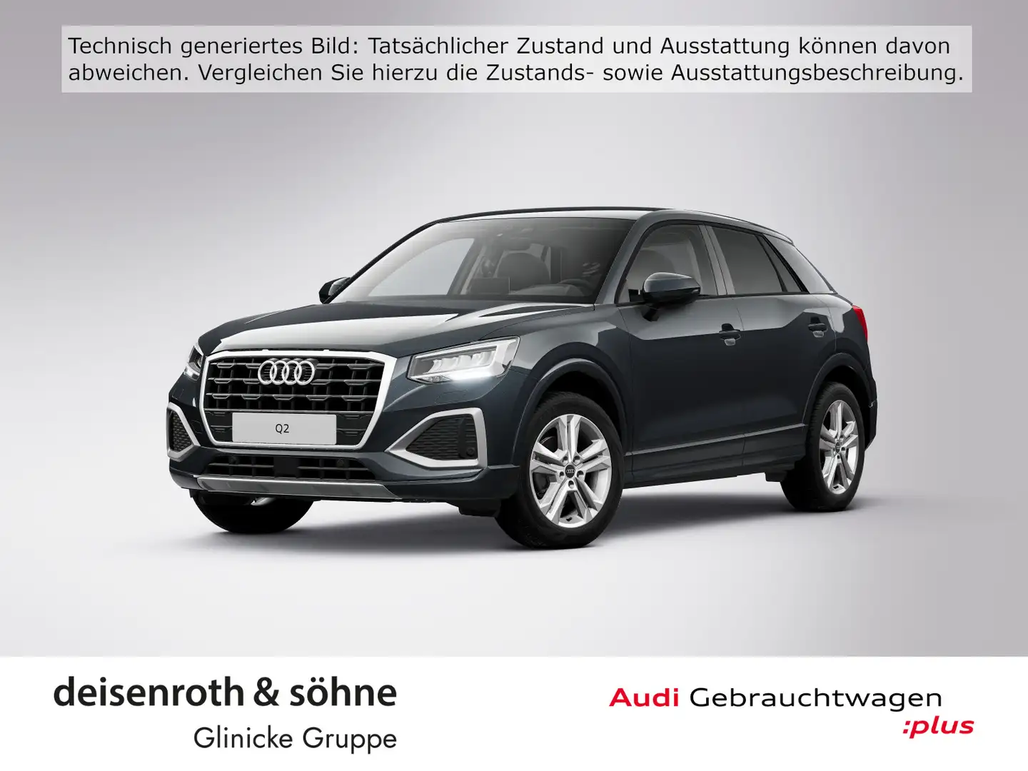 Audi Q2 Advanced 30 TFSI AHK/Nav/Temp/Kam/EPH/PBox/so Gris - 1