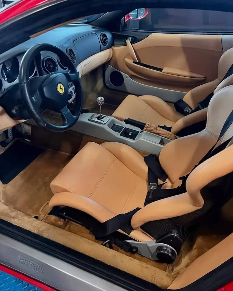 Ferrari 360 3.6 Modena MANUALE GATED MANUAL RACE PACKAGE CHALLENGE STYLE* *RACING FIBER CARBON LEATHER CONNOLLY SEATS* ROLL-BAR, foto 9