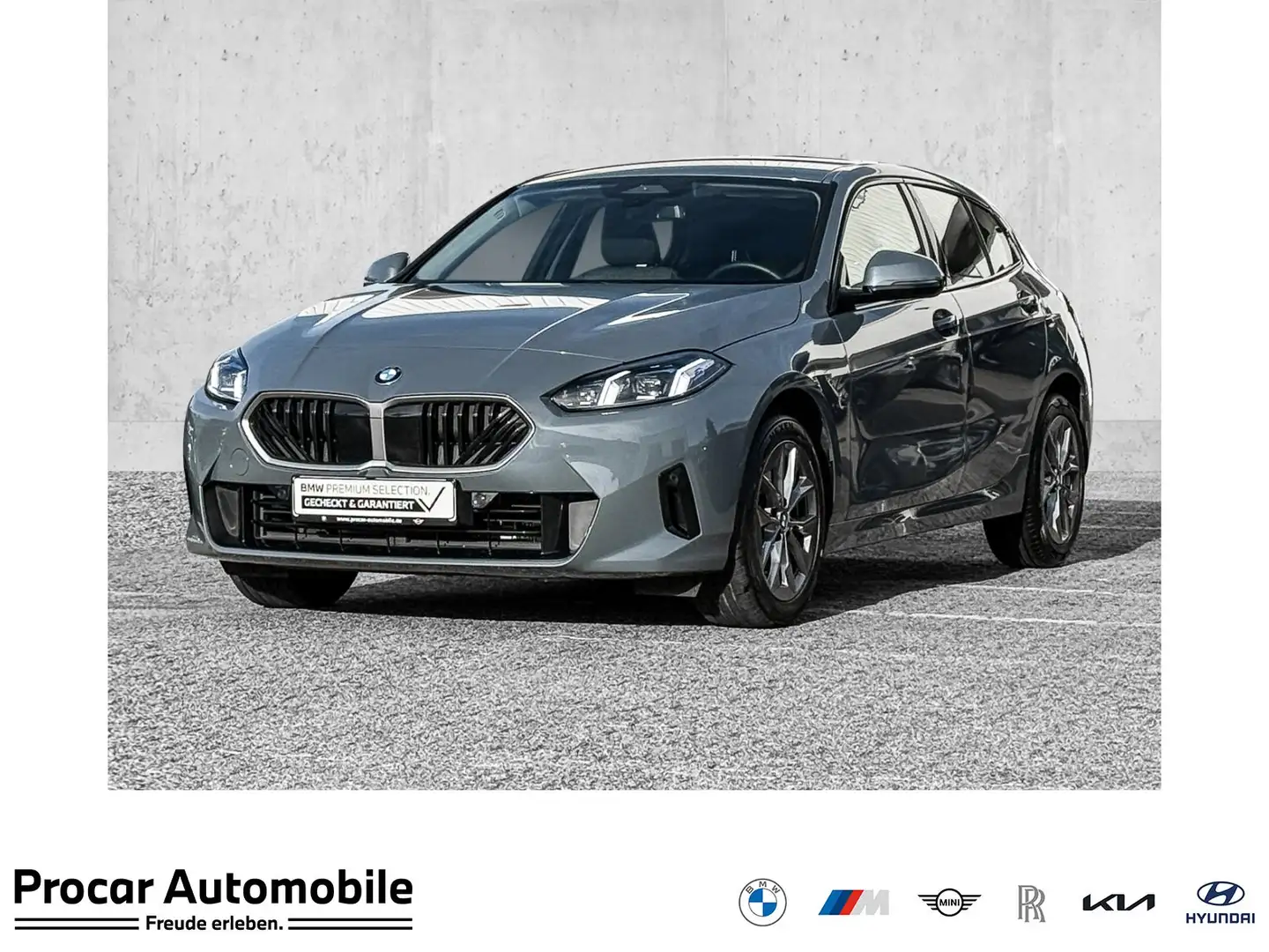 BMW 118 d PA+DA+ADAP LED+SHZ+DAB+KLIMA+UVM. Gris - 1