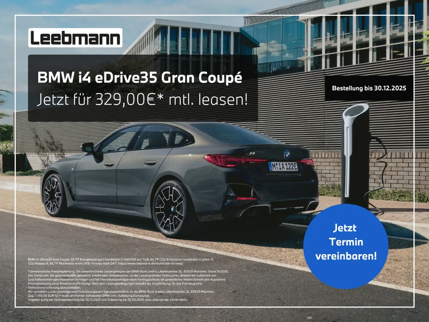BMW i4 eDrive35 Gran Coupé Bestellaktion! bis 31.12! Schwarz - 1