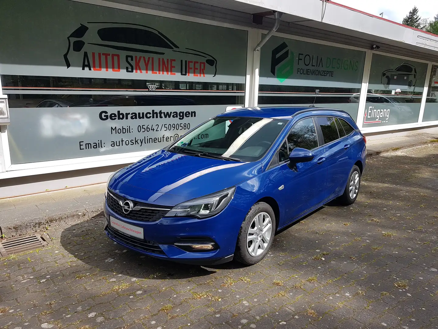 Opel Astra Edition Kombi 1.2T 110 2HD+SCHECKHEFT+LED+NAVI+USB Blau - 1