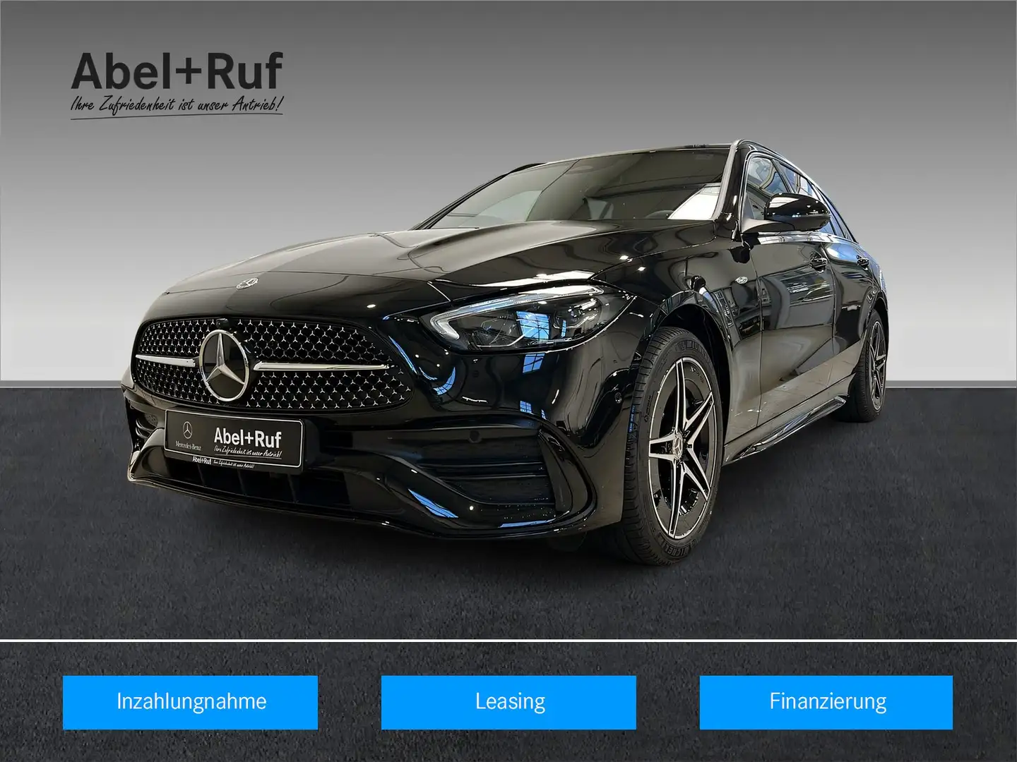 Mercedes-Benz C 300 de T AMG+NIGHT+Memo+Ambi+TotW+LrHz+AHK+360 Schwarz - 1
