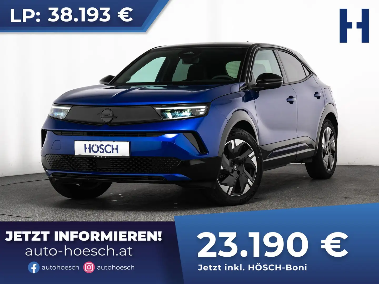 Opel Mokka-E Ultimate 54 kWh FACELIFT 3-PHASIG AKTION Blau - 1