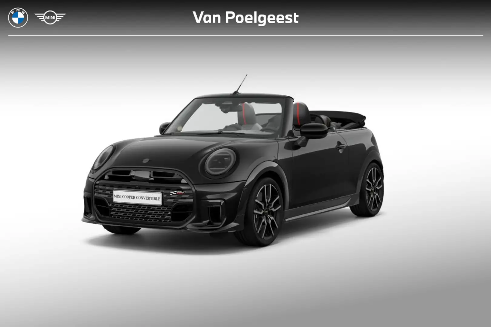 MINI Cooper C Cabrio 2.0 John Cooper Works XL Zwart - 1