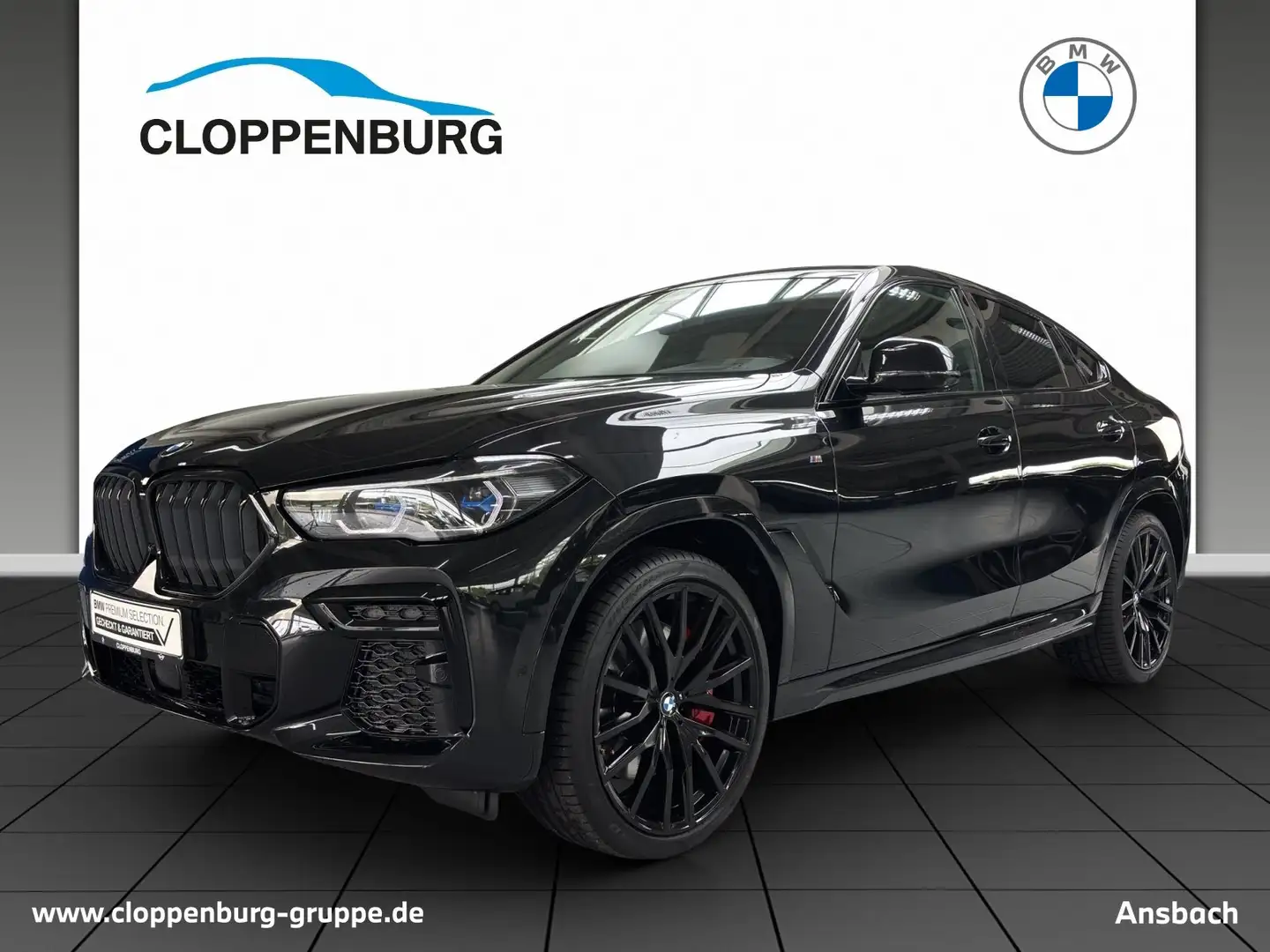 BMW X6 M50i M Sportpaket Head-Up+AHK+StHz+Navi+Pano Schwarz - 1