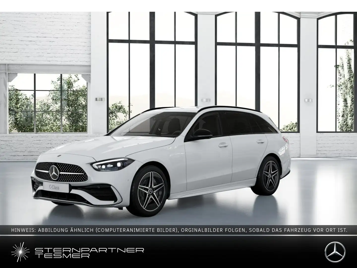Mercedes-Benz C 220 d T AMG+NIGHT+360°+DISTRONIC+DIG.LIGHT Weiß - 1