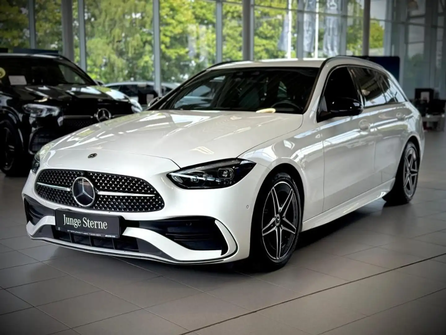 Mercedes-Benz C 220 d T AMG+NIGHT+360°+DISTRONIC+DIG.LIGHT Blanc - 2
