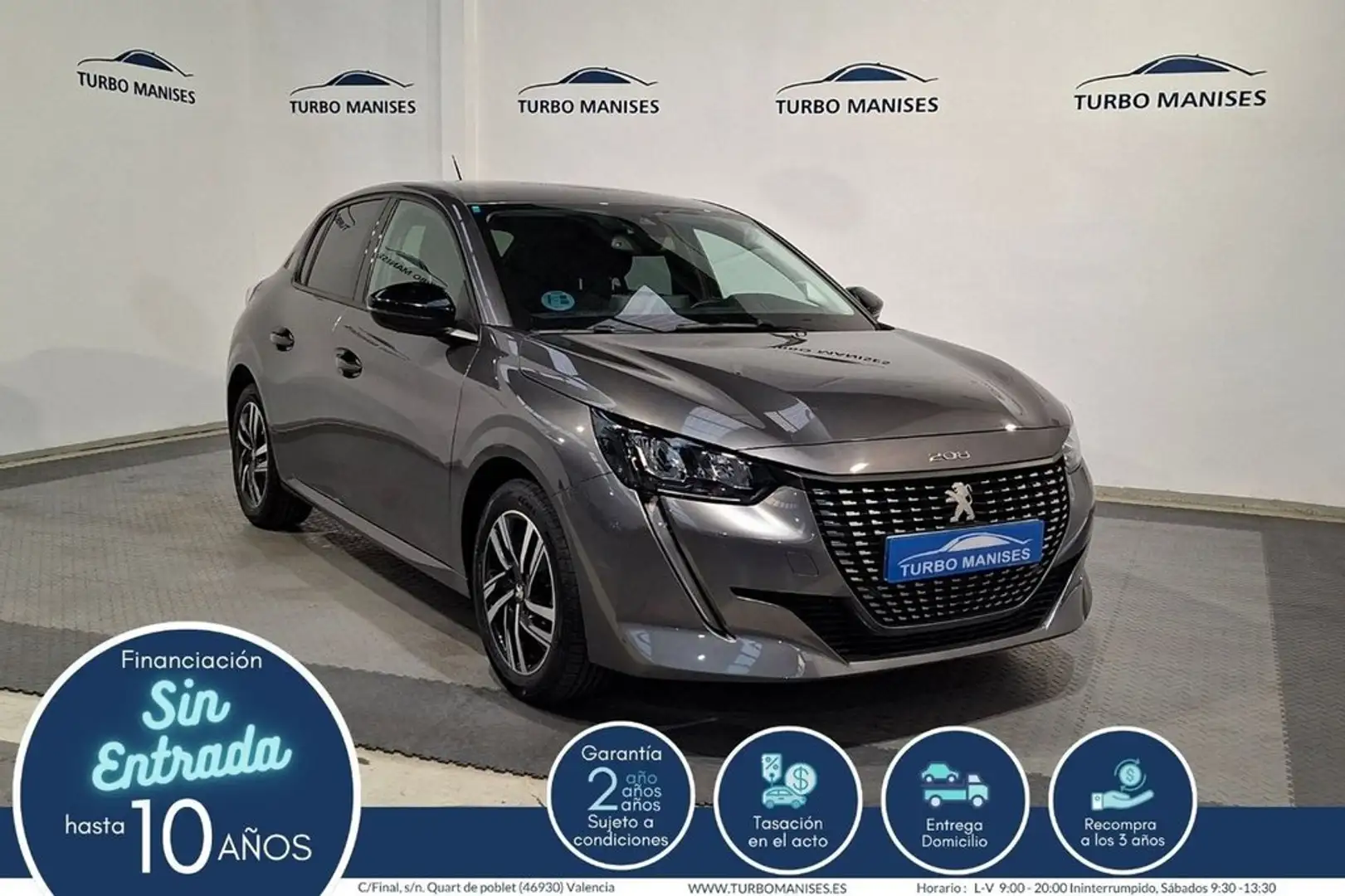 Peugeot 208 Allure Puretech 100 Grau - 1