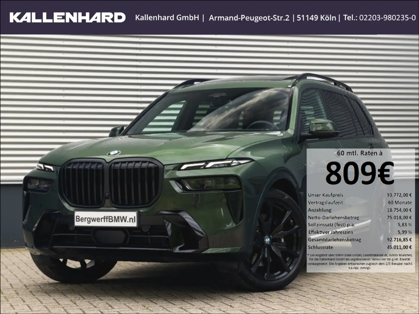 BMW X7 xDrive 40i-M-Sport Pro-Ind ''Malachitgrün'' Vert - 1