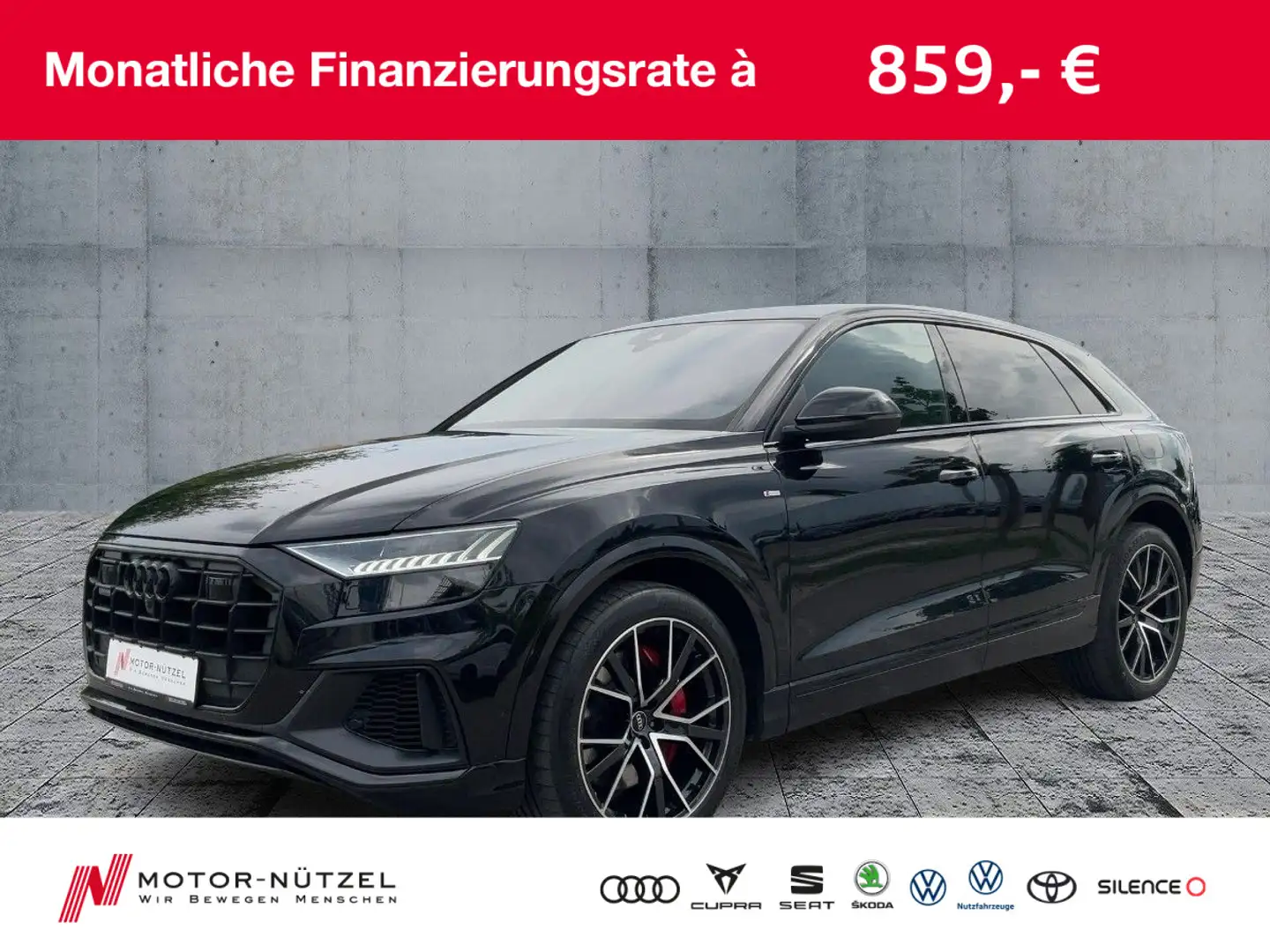 Audi Q8 60 TFSI e S-Line QU HD-Matrix+ACC+NAV+SHZ+RFK Schwarz - 1