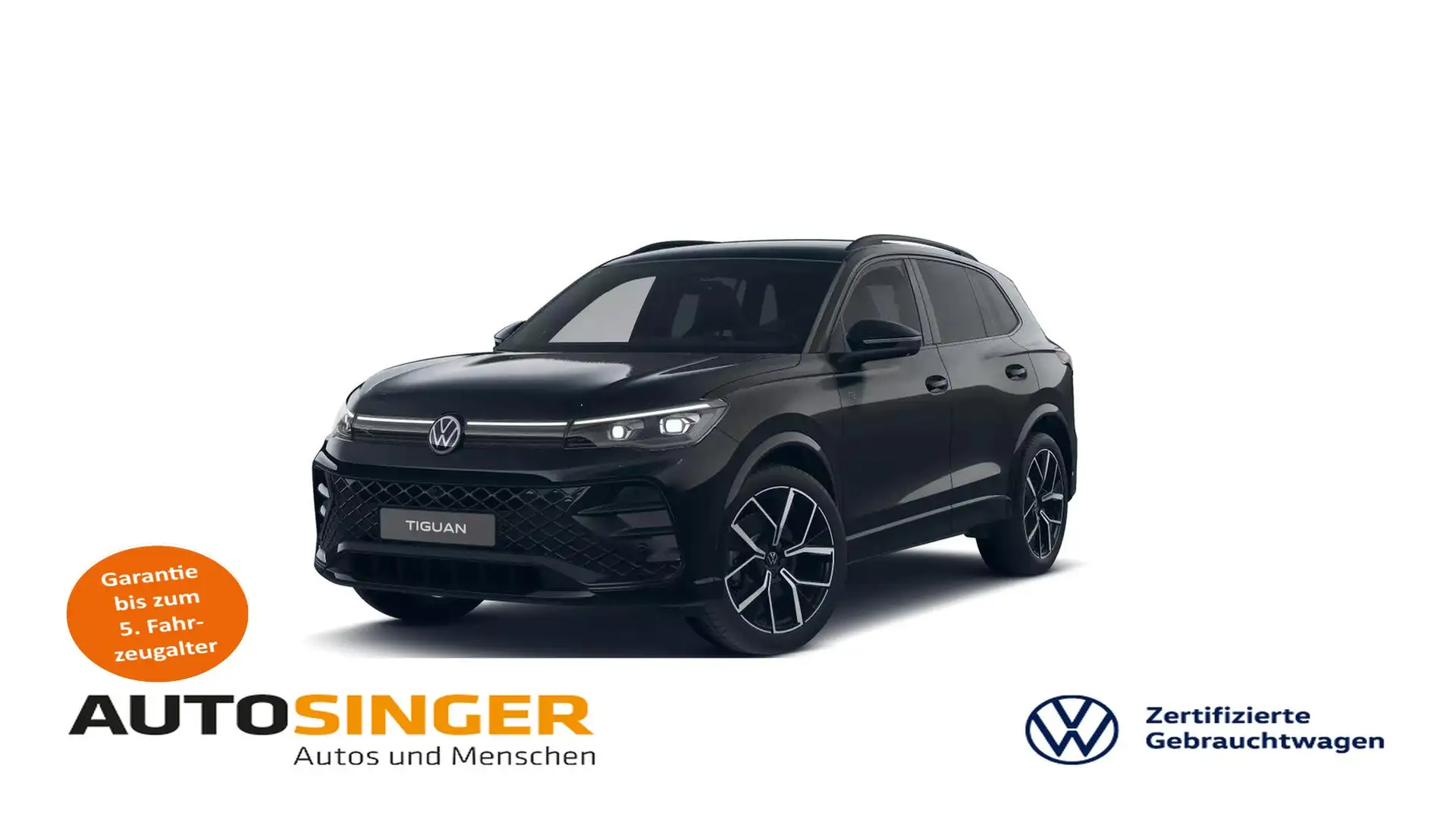 Volkswagen Tiguan R-Line TSI DSG 4M *STDHZ*IQ-L*AHK*ACC*DCC Schwarz - 1