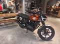 Royal Enfield Interceptor Royal Enfield Interceptor Barcelona Blue 650 con depósito custom orange y asiento touring Royal Enfield Negro - thumbnail 2