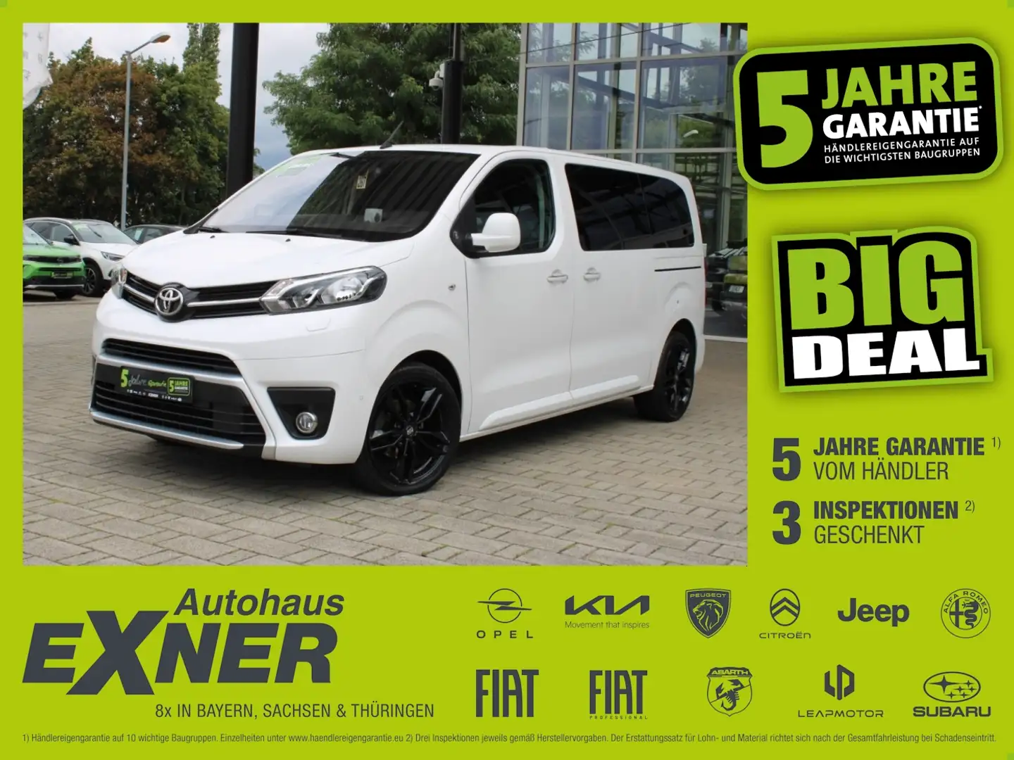 Toyota Proace Verso 2.0 D-4D L1 TEAM D S/S ACC+Navi+SHZ Weiß - 1