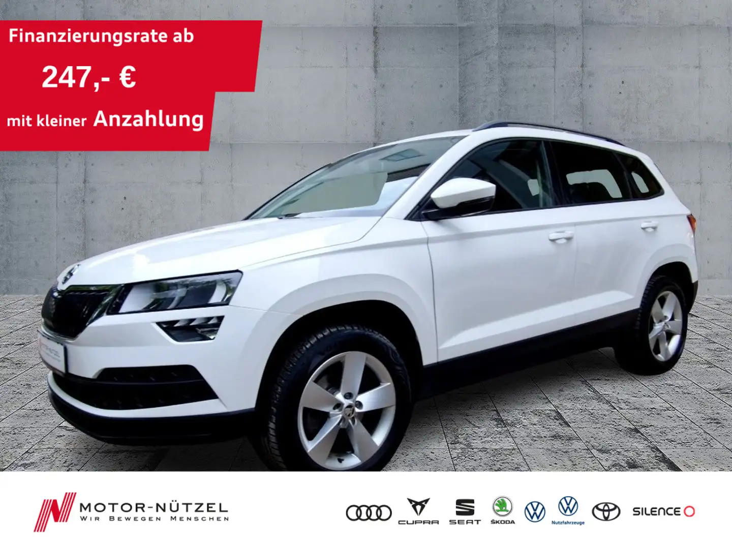 Skoda Karoq 2.0TDI 4x4 DSG AMBITION NAV+GRA+PDC+STDHZG Blanc - 1