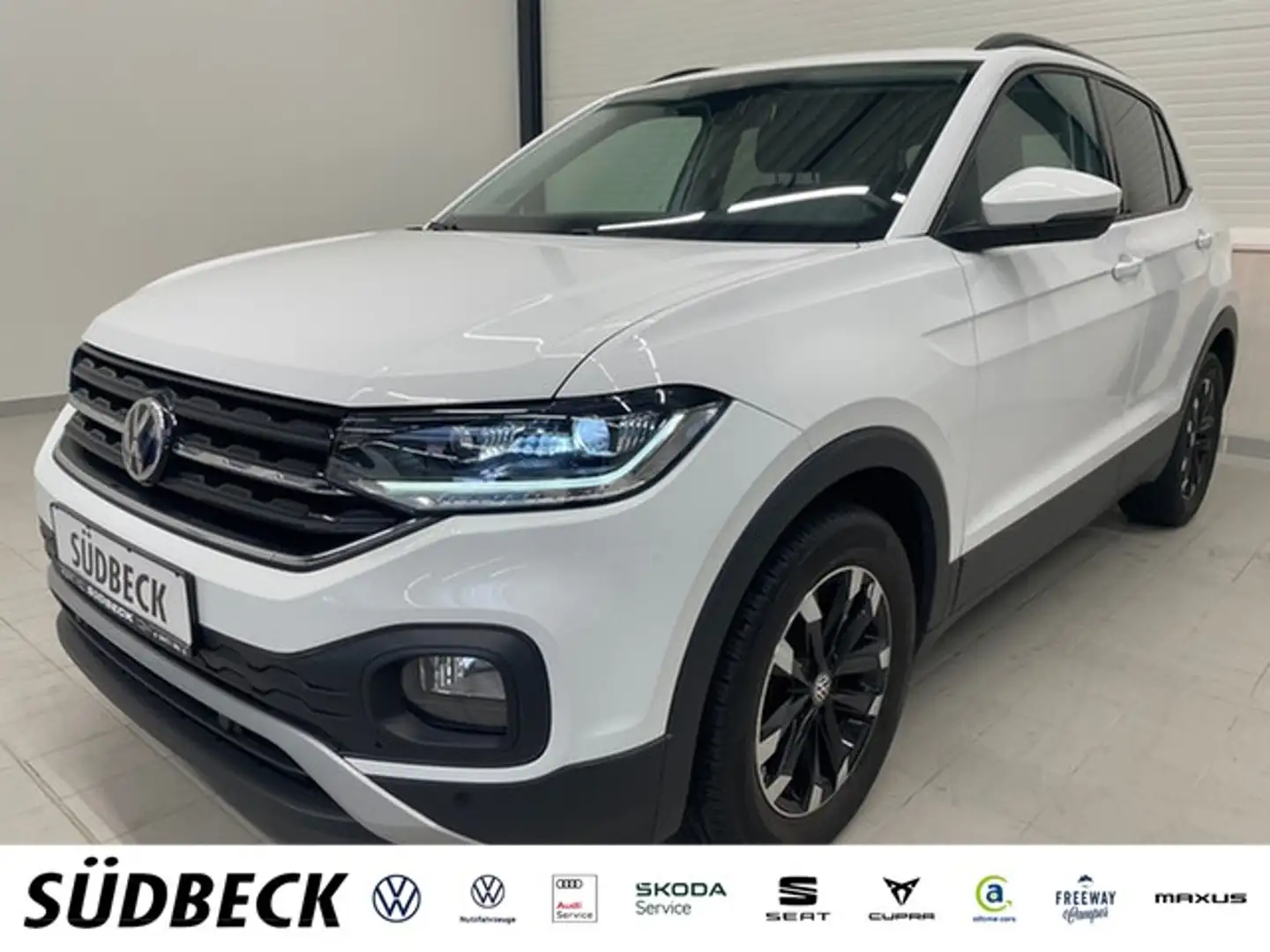 Volkswagen T-Cross 1.0 TSI Life ACC+NAVI+LED+LANE Blanc - 1