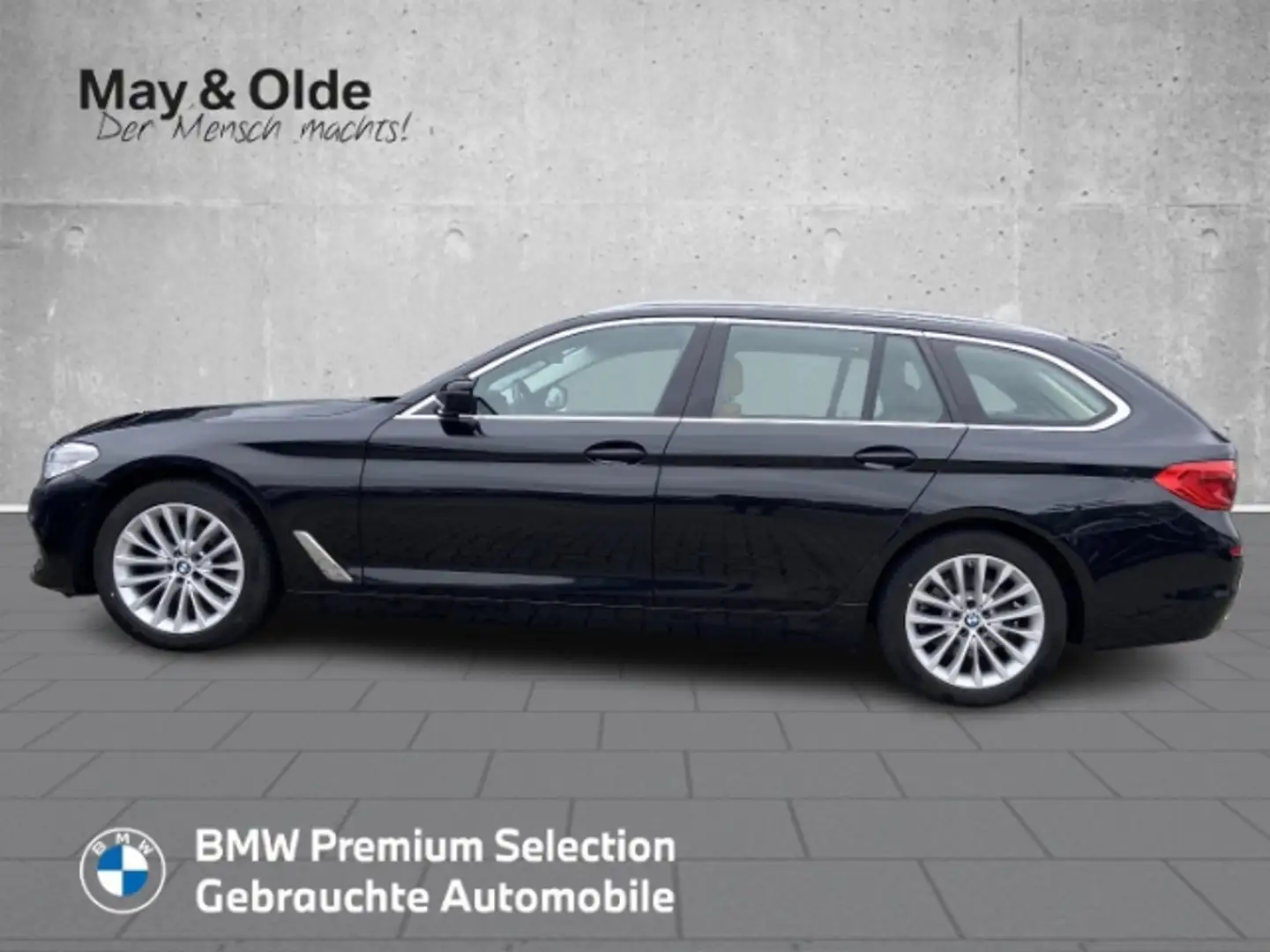 BMW 520 d Touring Luxury HUD AHK Pano Navi PA DA+ Schwarz - 2