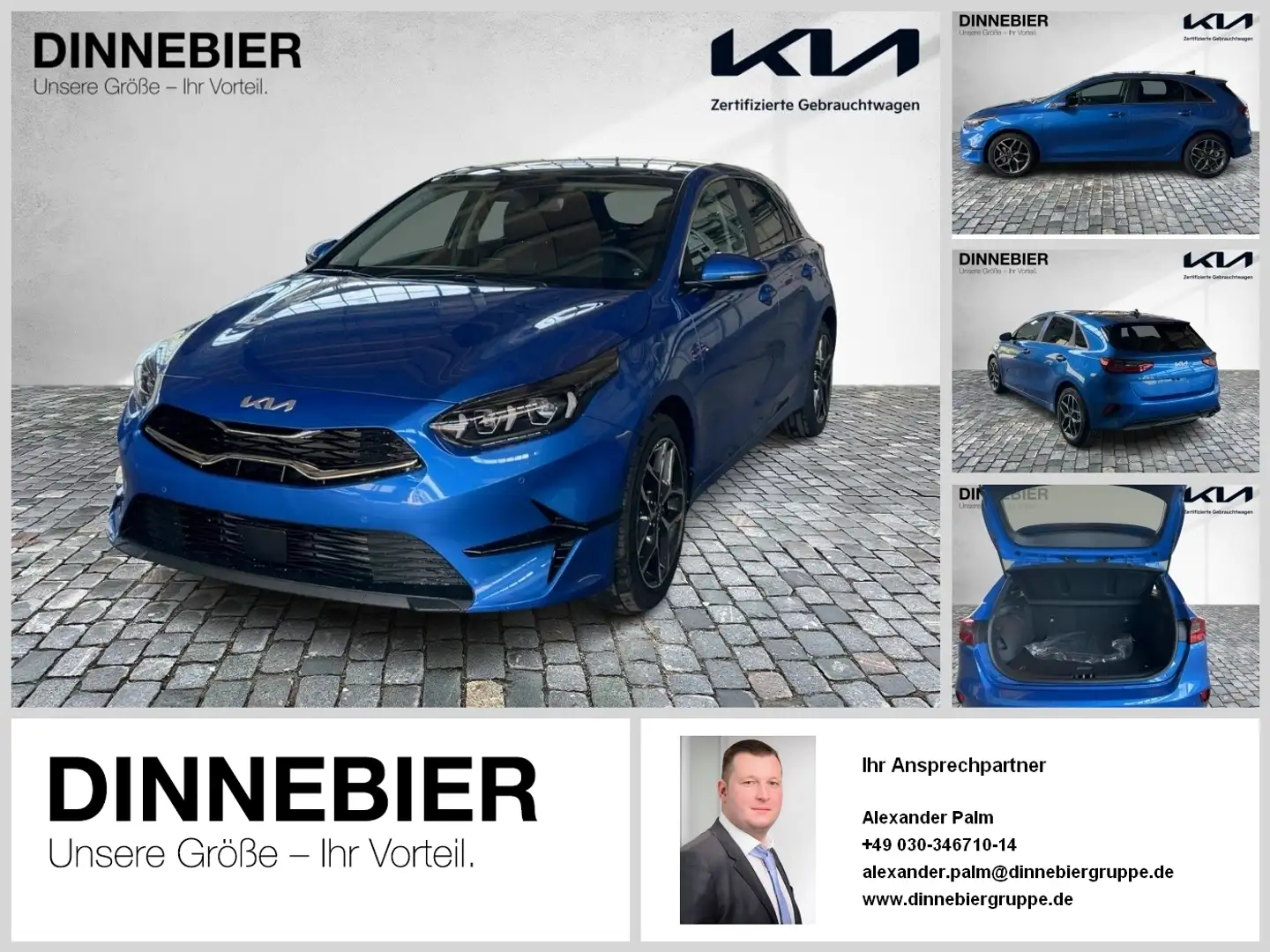 Kia Ceed / cee'd CEED Platinum 1.5T Glasdach+LED+Kamera+Navi Blu/Azzurro - 1