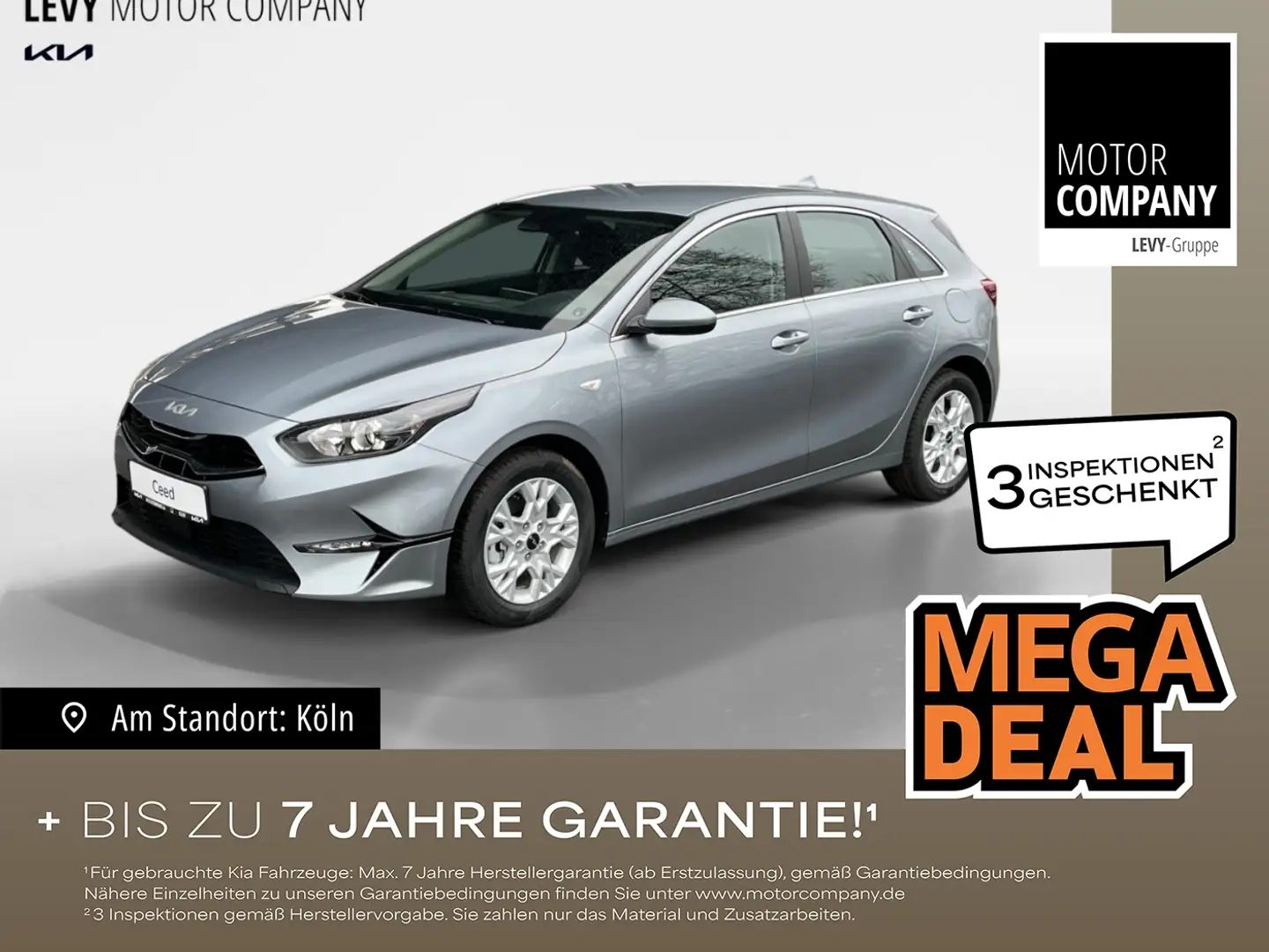 Kia Ceed / cee'd Ceed 1.5 T-GDI Vision MY25+DCT+Navi+R.Kam+Komfort Silber - 1