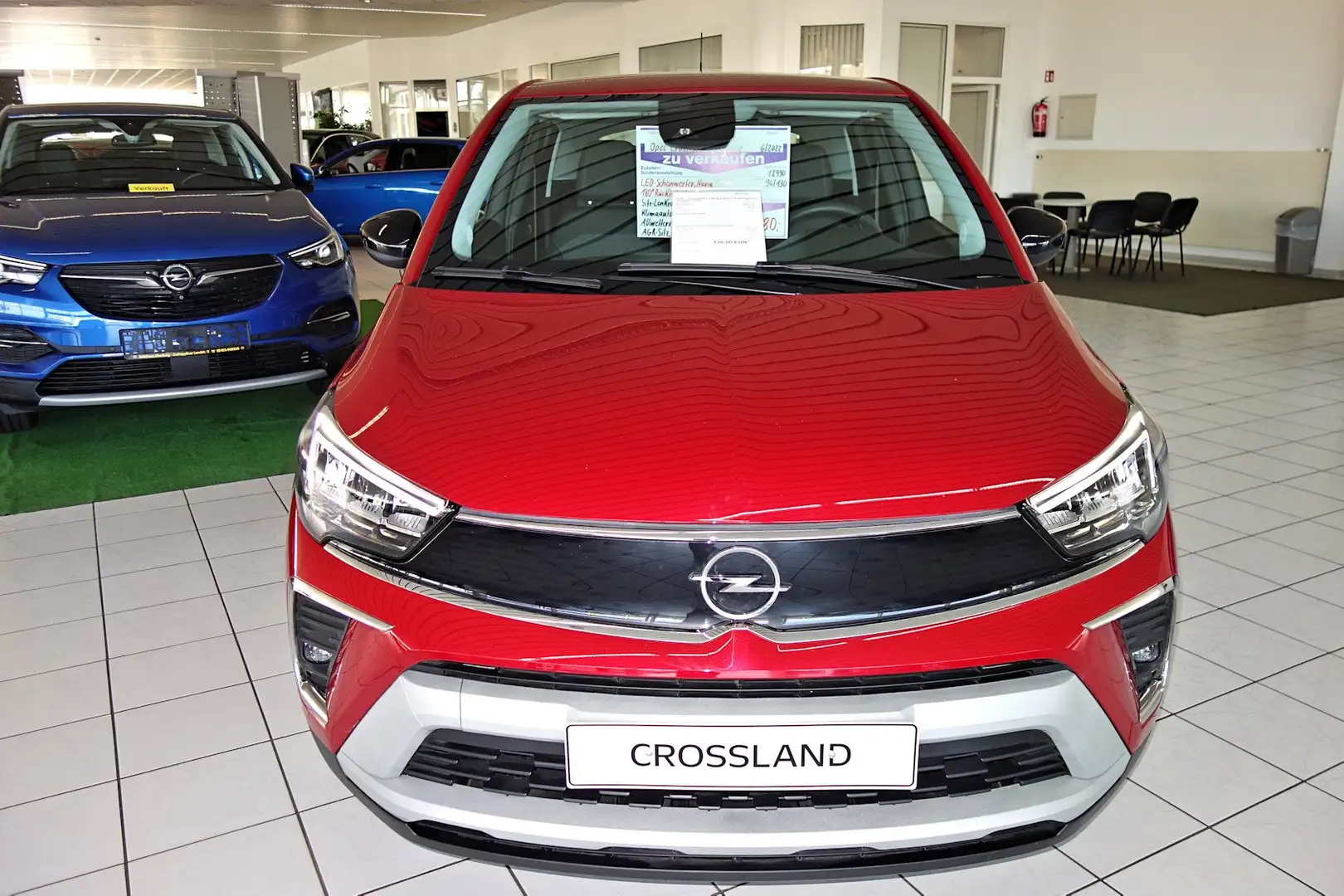 Opel Crossland 1.2 130PS Eleg.LED-Licht,Navi,Rückfahrkamera Rot - 2