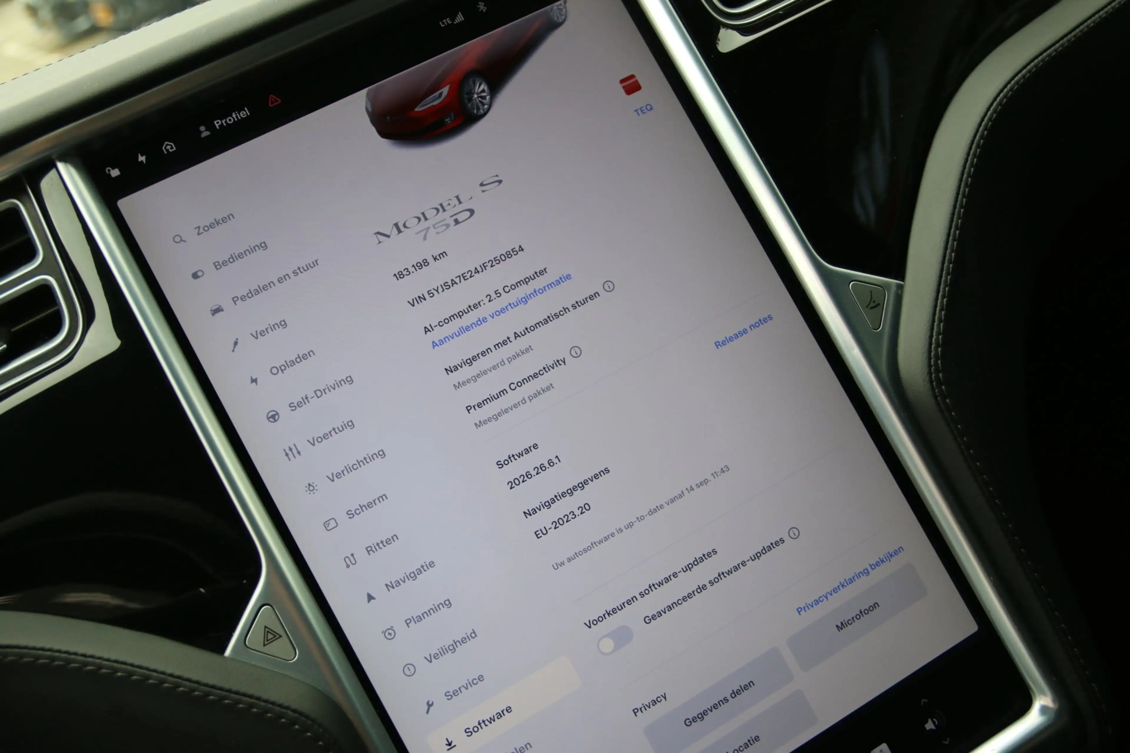 Tesla Model S 75D Base FULL OPTION SOH 87,8% — photo 11