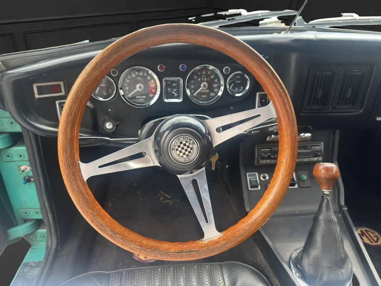 MG MGB (MGB) 1.8 96ch CABRIOLET LHD - AQUA BLUE TRES RARE, foto 9