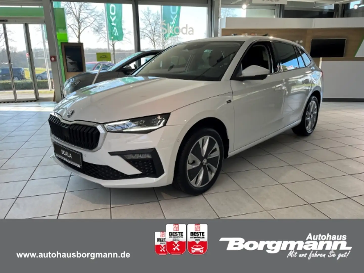 Skoda Scala Tour 1.0 TSI Navi digitales Cockpit LED ACC Apple Weiß - 1