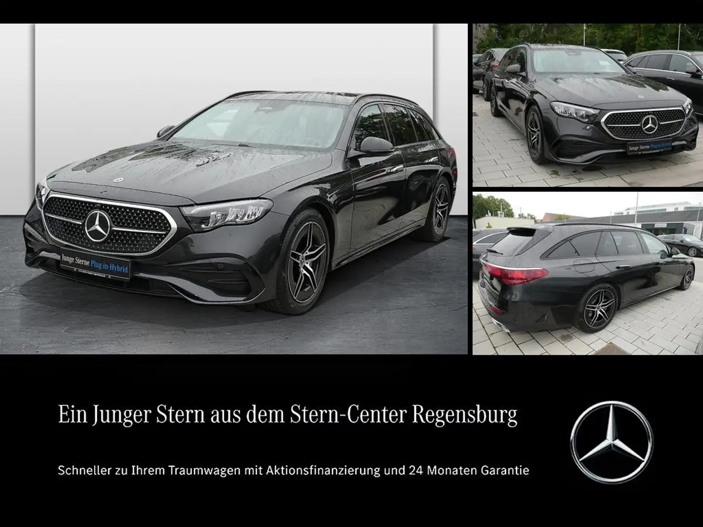 Mercedes-Benz E 300 e T-Modell AMG+NIGHT+AHK+KEYLESS-GO+DISTR. Grijs - 1