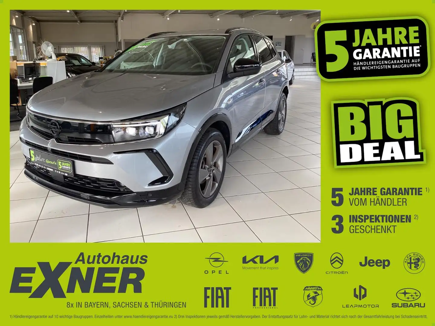 Opel Grandland 1.5 D GS LINE ACC+LED+Navi+SHZ+2xKlima Grau - 1